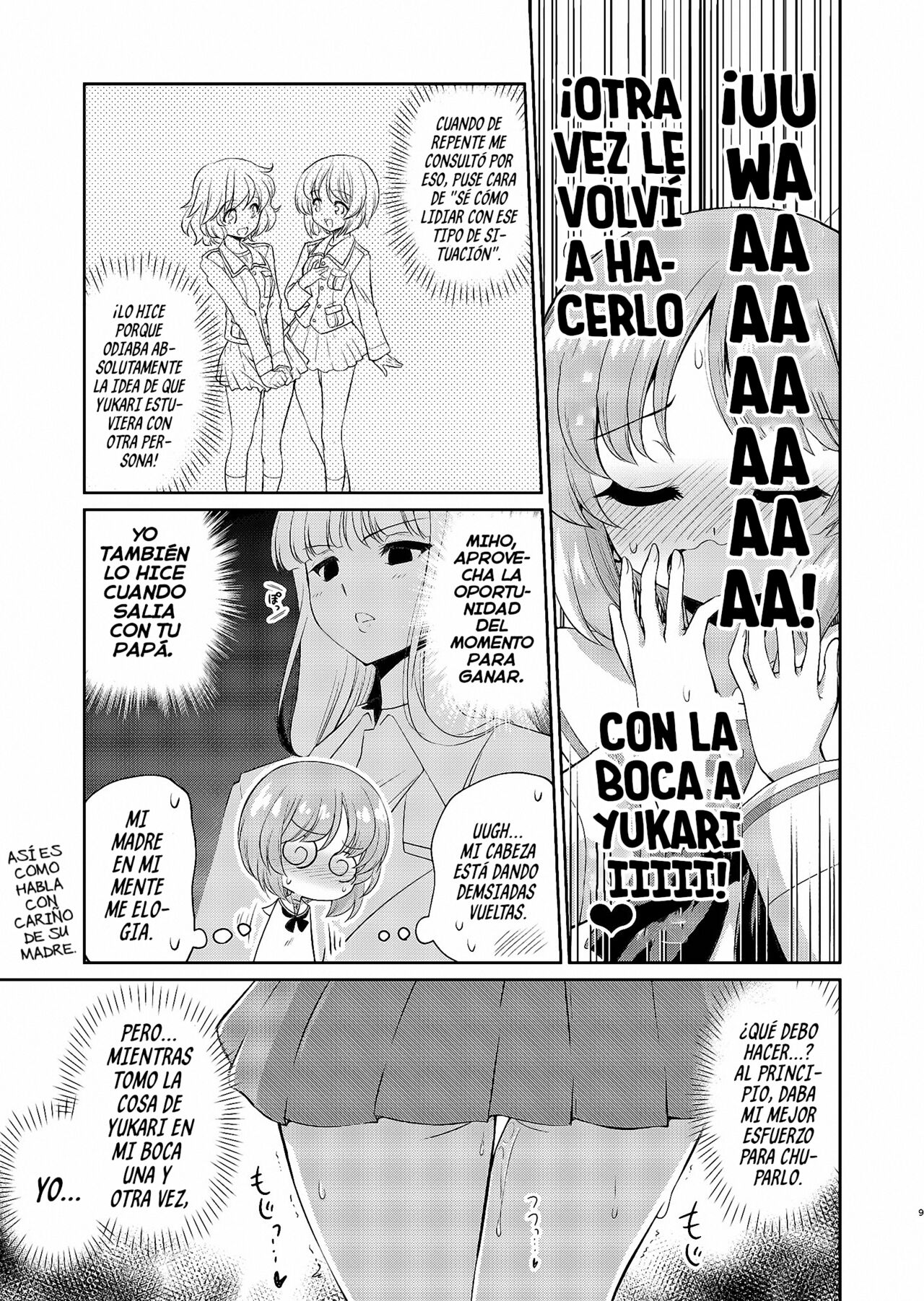 [Yokoshimaya. (Yokoshima Takemaru)] Yukari-san! Sore Watashi ga Osewa shimasu! | ¡Yukari! ¡Yo Puedo Ayudarte Con Eso! (Girls und Panzer) [Spanish] [Mr. Nugget] [Digital] imagen número 9