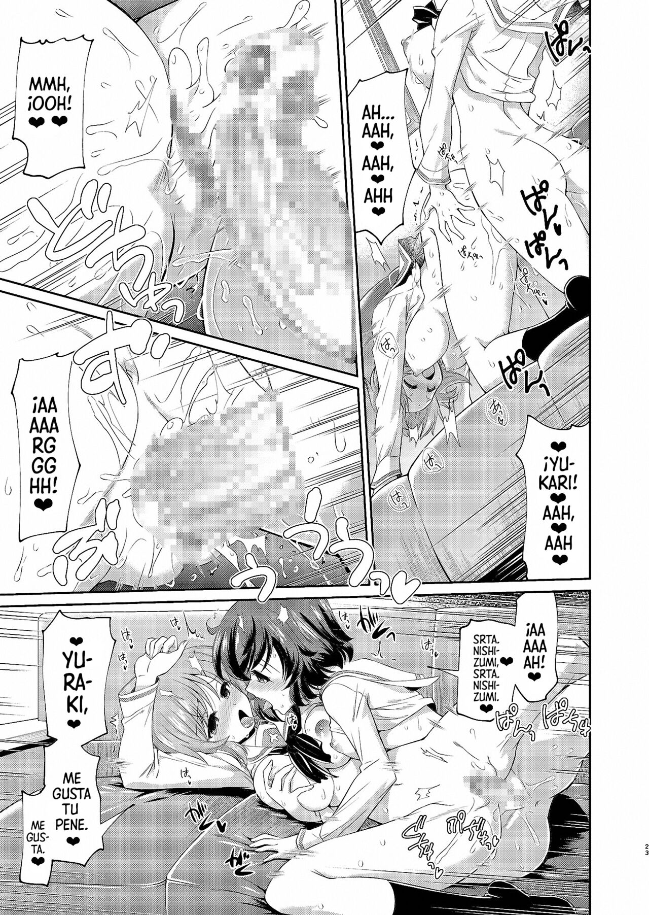 [Yokoshimaya. (Yokoshima Takemaru)] Yukari-san! Sore Watashi ga Osewa shimasu! | ¡Yukari! ¡Yo Puedo Ayudarte Con Eso! (Girls und Panzer) [Spanish] [Mr. Nugget] [Digital] imagen número 23