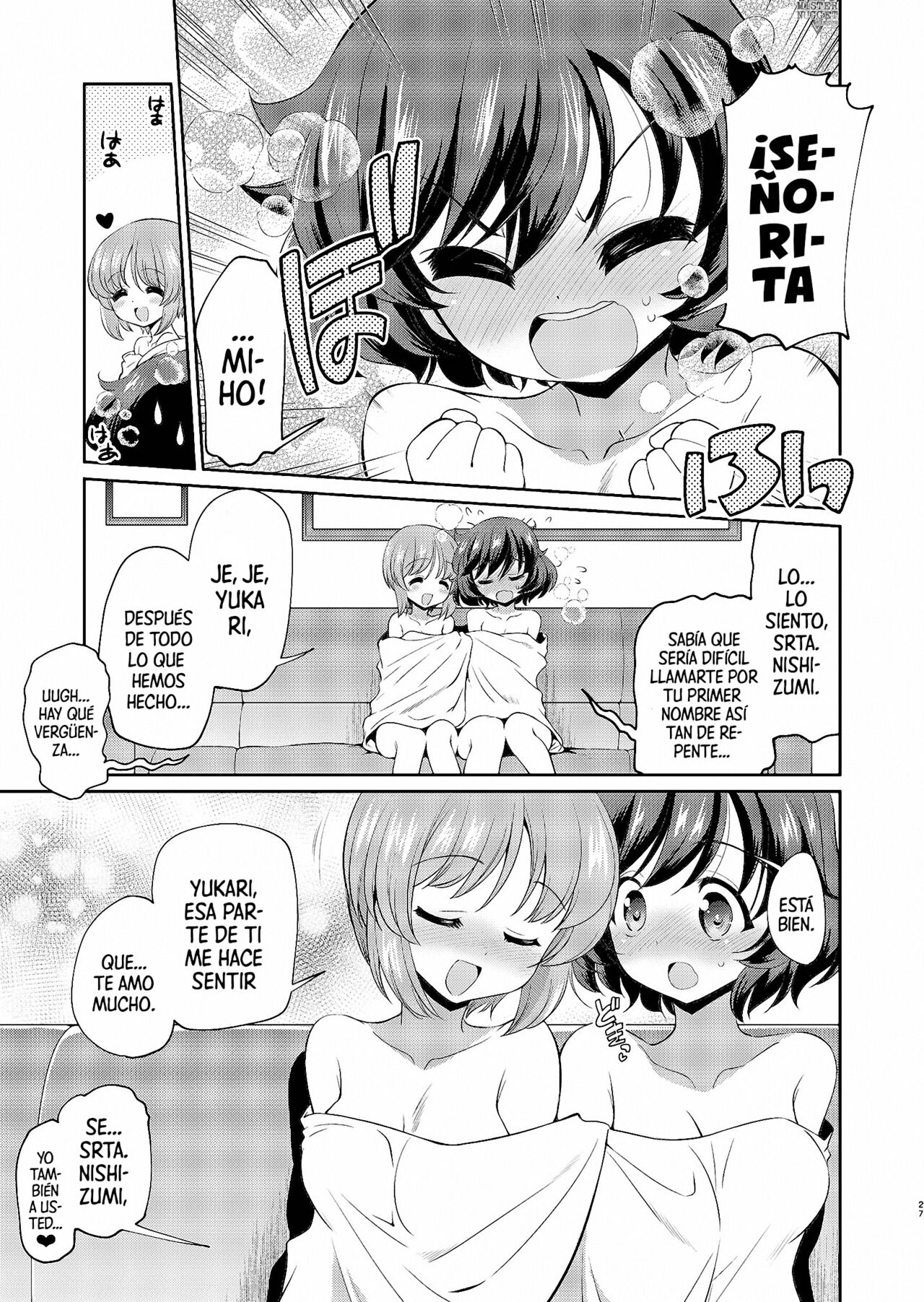 [Yokoshimaya. (Yokoshima Takemaru)] Yukari-san! Sore Watashi ga Osewa shimasu! | ¡Yukari! ¡Yo Puedo Ayudarte Con Eso! (Girls und Panzer) [Spanish] [Mr. Nugget] [Digital] imagen número 27