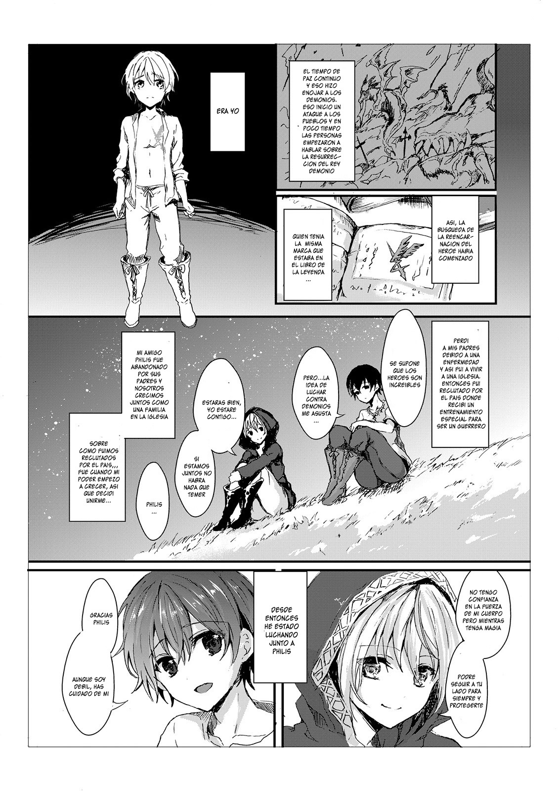 [TSF no F (Aji Pontarou)] Waga Tsuma to Nare Yuusha yo | The Demon king and his bride (TSF no F no Hon Sono 2) [Spanish] [GenderBender Scans] [Digital] imagen número 4