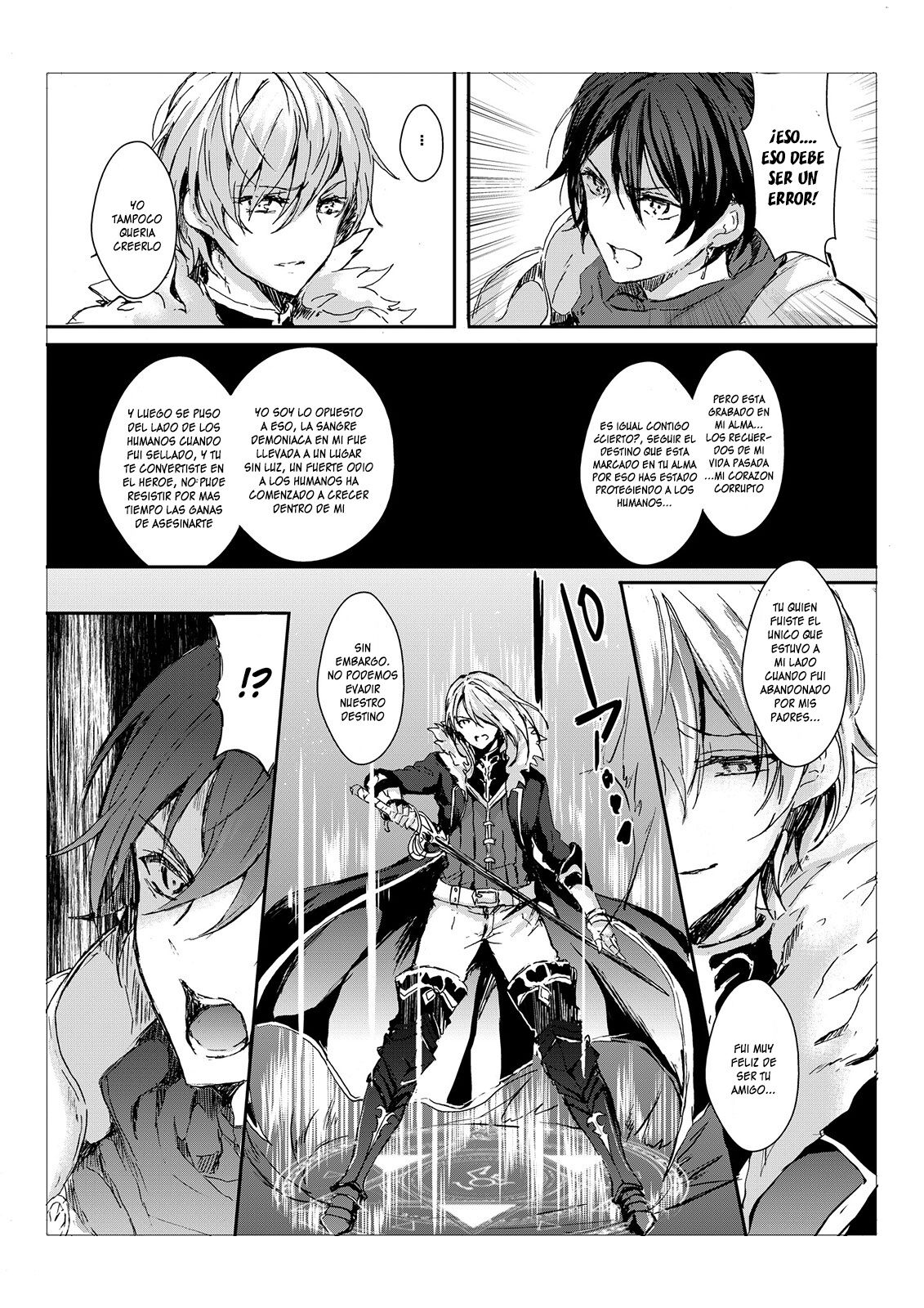 [TSF no F (Aji Pontarou)] Waga Tsuma to Nare Yuusha yo | The Demon king and his bride (TSF no F no Hon Sono 2) [Spanish] [GenderBender Scans] [Digital] imagen número 6