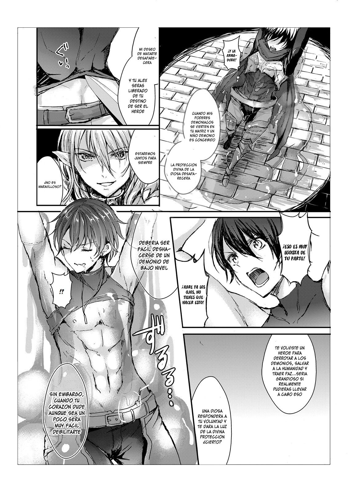 [TSF no F (Aji Pontarou)] Waga Tsuma to Nare Yuusha yo | The Demon king and his bride (TSF no F no Hon Sono 2) [Spanish] [GenderBender Scans] [Digital] imagen número 9