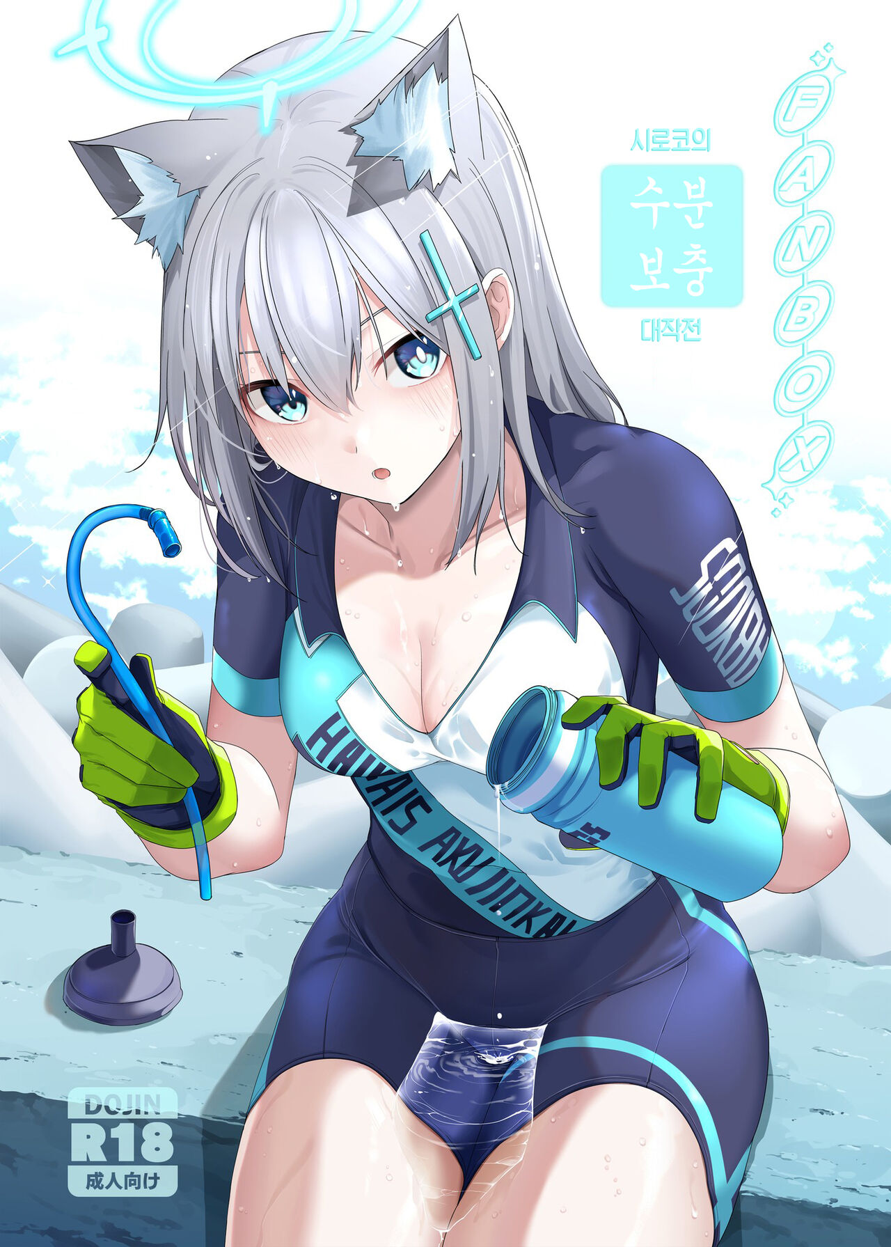 (C101) [Bad Mushrooms (Chicke III, 4why)] Shiroko no Suibun Hokyu Dai Sakusen 시로코의 수분 보충 대작전 (Blue Archive) изображение № 1