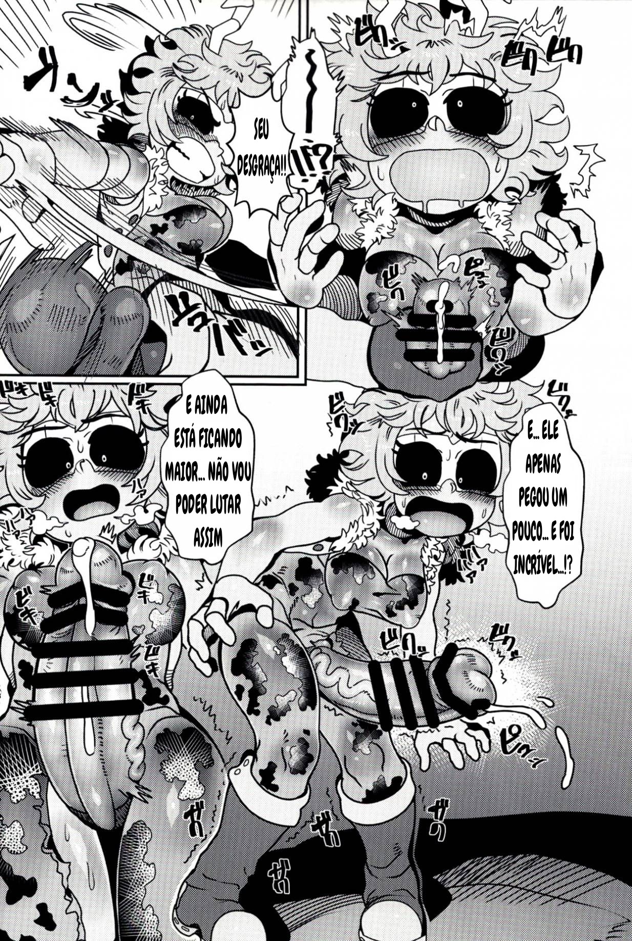 (C95) [Tetsugakuteki Zombie (Nekubila)] Kando!! Noudo!! Bokkido MAX | Sensitivity!! Concentration!! Erection Degree MAX (Boku no Hero Academia) [Portuguese-BR] image number 13