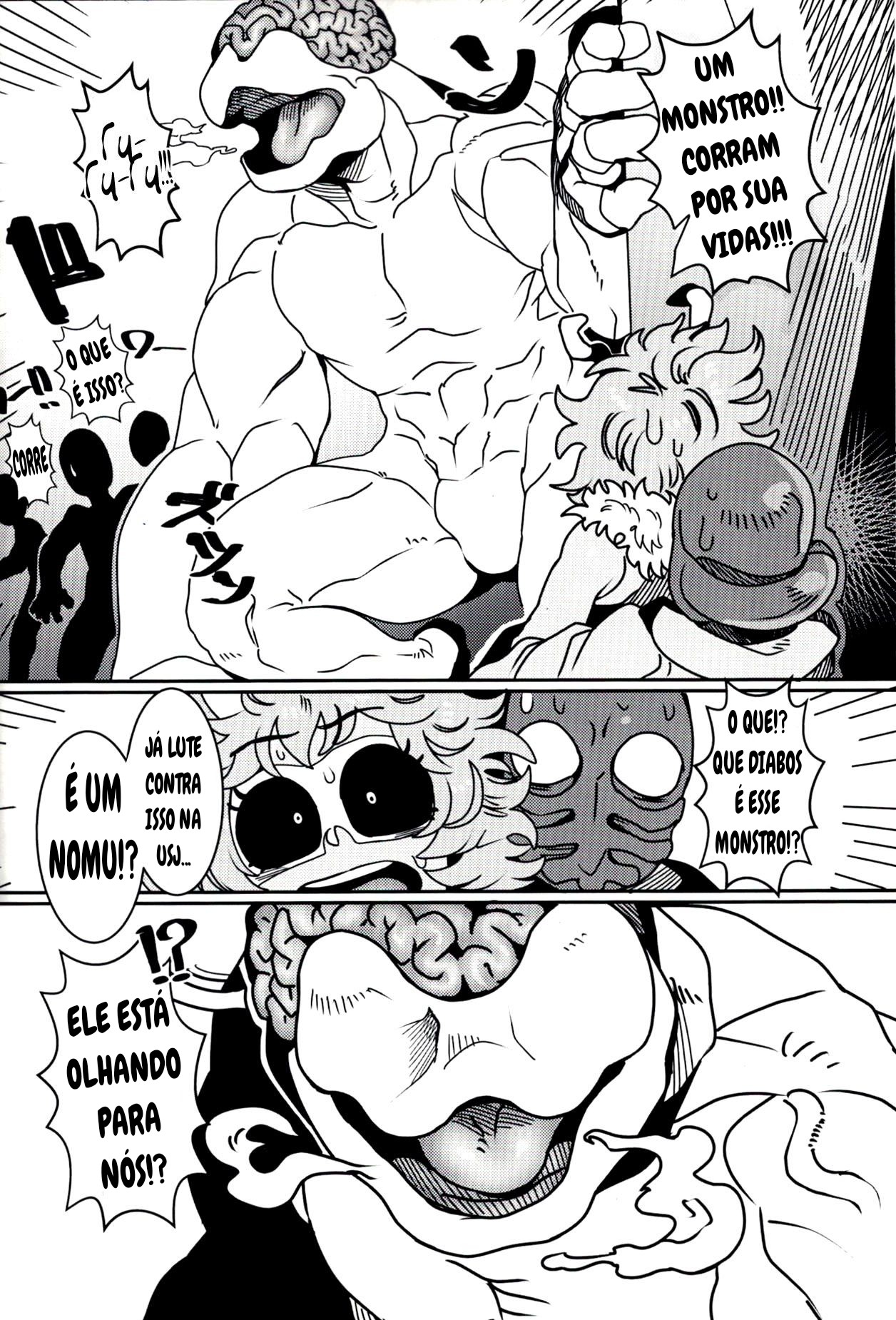 (C95) [Tetsugakuteki Zombie (Nekubila)] Kando!! Noudo!! Bokkido MAX | Sensitivity!! Concentration!! Erection Degree MAX (Boku no Hero Academia) [Portuguese-BR] image number 21