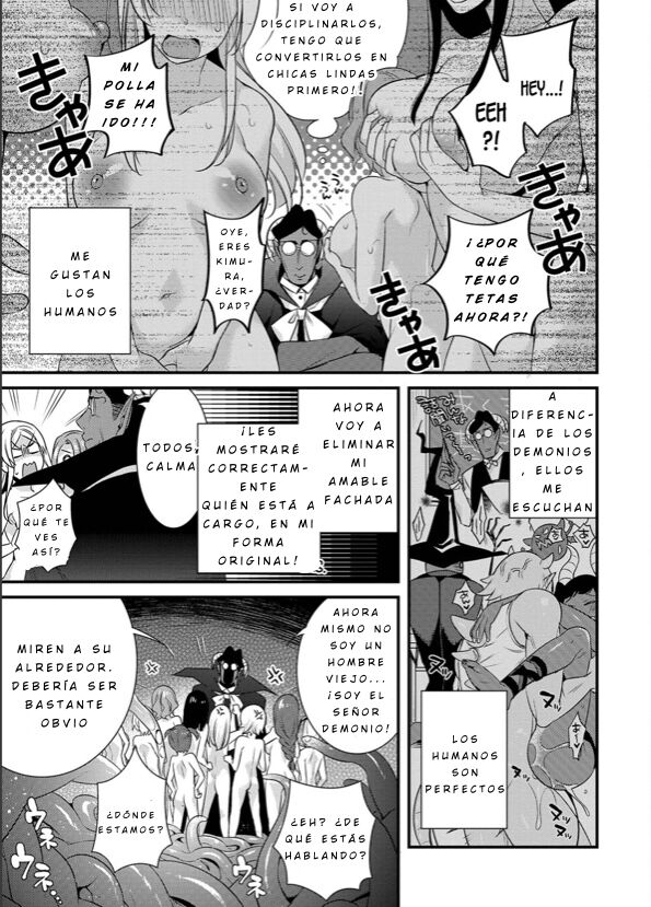[Binbi] Jishou Maou Sensei no Kousei Kyoushitsu (WEB Ban Mesuiki!! Nyotaika Yuugi Vol. 02) [Spanish] [GenderBender Scans] Bildnummer 3