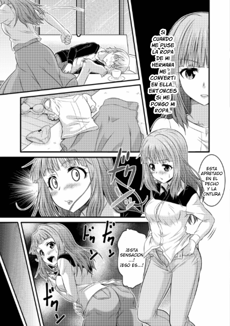 [TSF Mousou Chikusekijo (Kaneko Naoya)] Metamor Coordinate ~Josou Shitara Anoko ni Nacchata Ken~ Ane Hen Classmate Hen [Spanish] [GenderBender Scans] numero di immagine  16