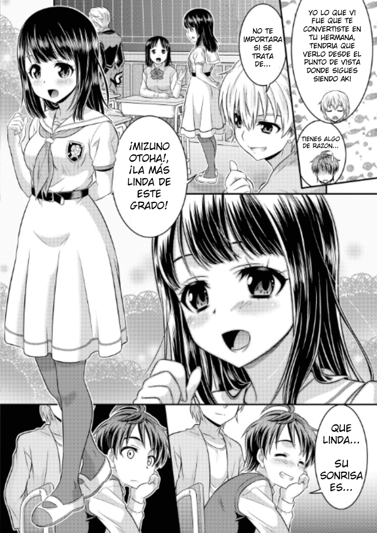 [TSF Mousou Chikusekijo (Kaneko Naoya)] Metamor Coordinate ~Josou Shitara Anoko ni Nacchata Ken~ Ane Hen Classmate Hen [Spanish] [GenderBender Scans] numero di immagine  19