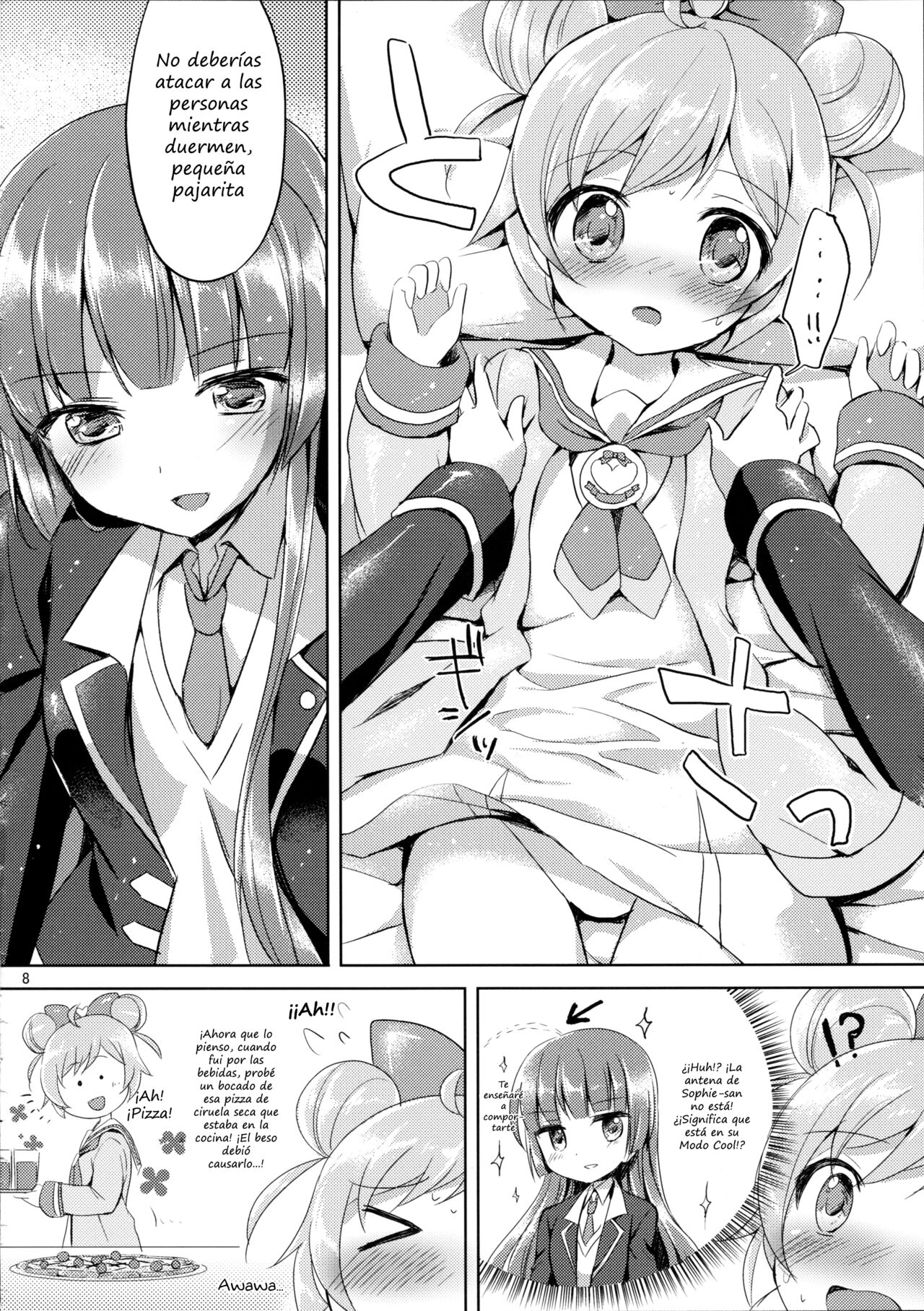 (C89) [Jagabata (Oimo)] Naisho no Futarikiri (PriPara) [Spanish] [HishiRikka] numero di immagine  9