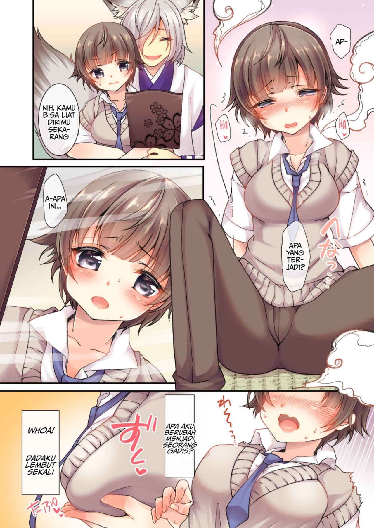 [TSF no F (Yotsuba Chika)] Kitsune e Yomeiri [Indonesian] [PinattSuki] numero di immagine  4