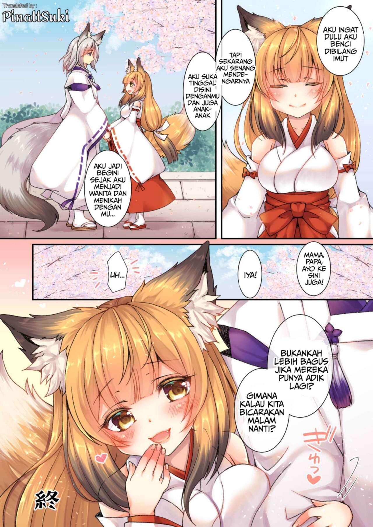 [TSF no F (Yotsuba Chika)] Kitsune e Yomeiri [Indonesian] [PinattSuki] numero di immagine  20