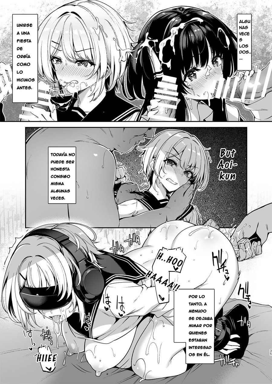 [Bottle Ship Bottler (Kazakura)] Sanshoku Hirune Tsuki TS2 [Spanish] [GenderBender Scans] [Digital] image number 34