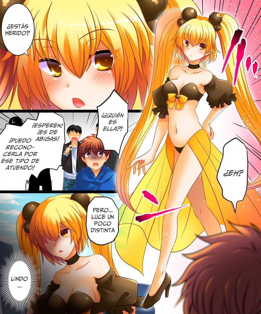 [Amuai Okashi Seisakusho (Matsuzono)] Seigi no Jinrai Thunder Crow ~Aku no Shimai no Imouto e to Ochiru Hero~ [Spanish] [GenderBender Scans] imagen número 5