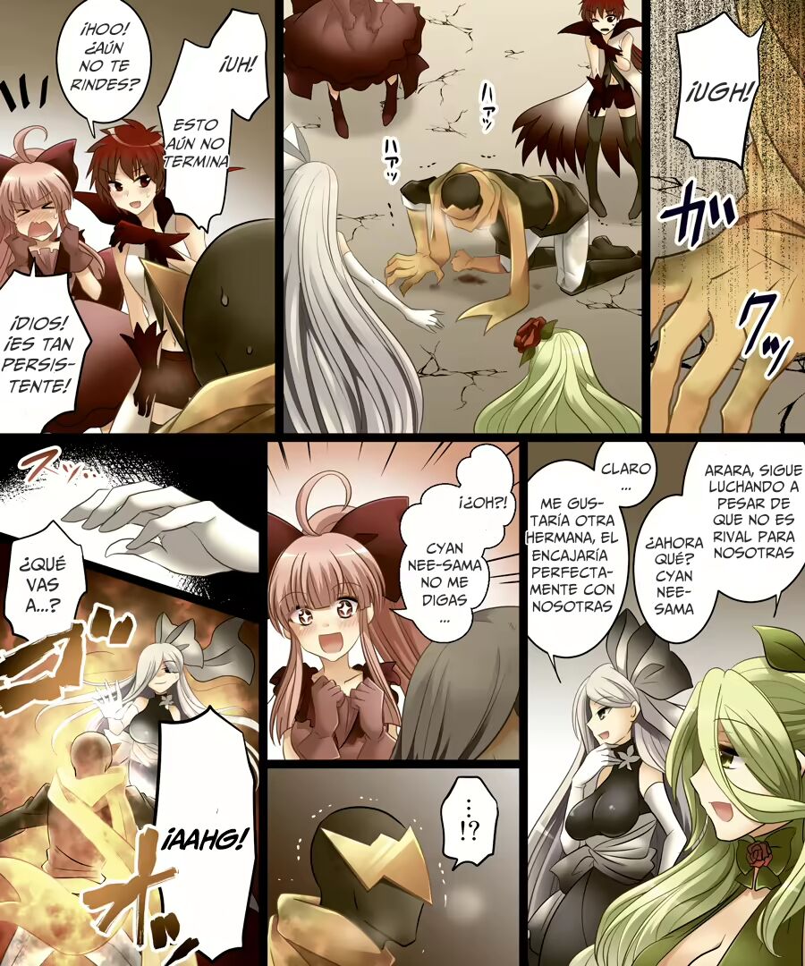 [Amuai Okashi Seisakusho (Matsuzono)] Seigi no Jinrai Thunder Crow ~Aku no Shimai no Imouto e to Ochiru Hero~ [Spanish] [GenderBender Scans] image number 10