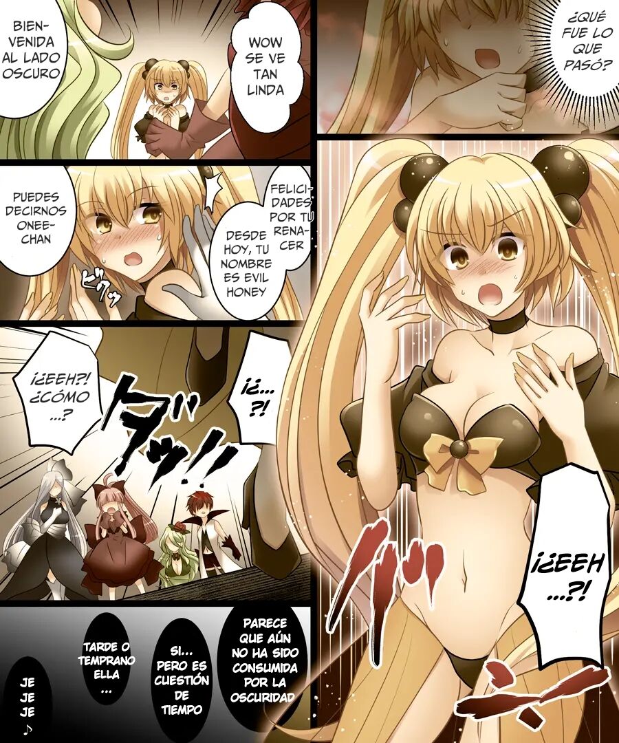 [Amuai Okashi Seisakusho (Matsuzono)] Seigi no Jinrai Thunder Crow ~Aku no Shimai no Imouto e to Ochiru Hero~ [Spanish] [GenderBender Scans] 11eme image