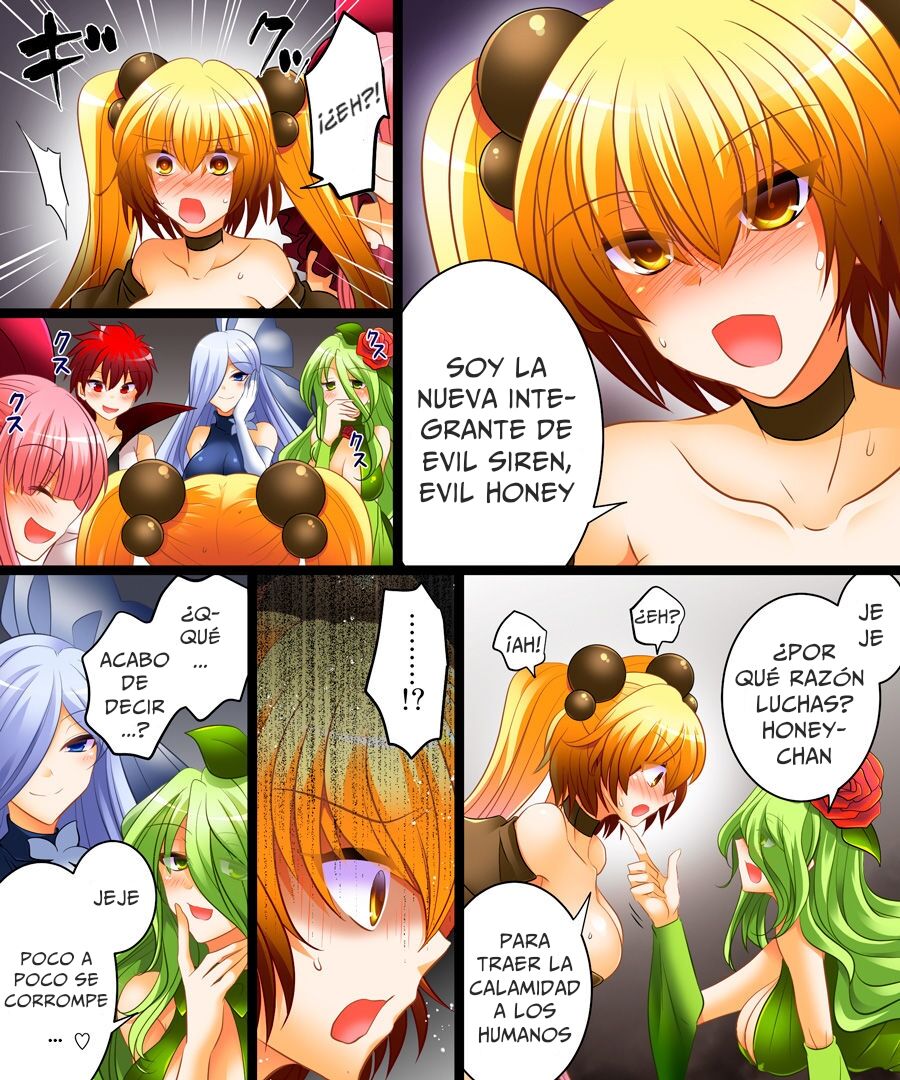 [Amuai Okashi Seisakusho (Matsuzono)] Seigi no Jinrai Thunder Crow ~Aku no Shimai no Imouto e to Ochiru Hero~ [Spanish] [GenderBender Scans] 17eme image