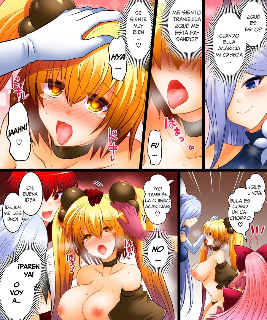 [Amuai Okashi Seisakusho (Matsuzono)] Seigi no Jinrai Thunder Crow ~Aku no Shimai no Imouto e to Ochiru Hero~ [Spanish] [GenderBender Scans] 22eme image