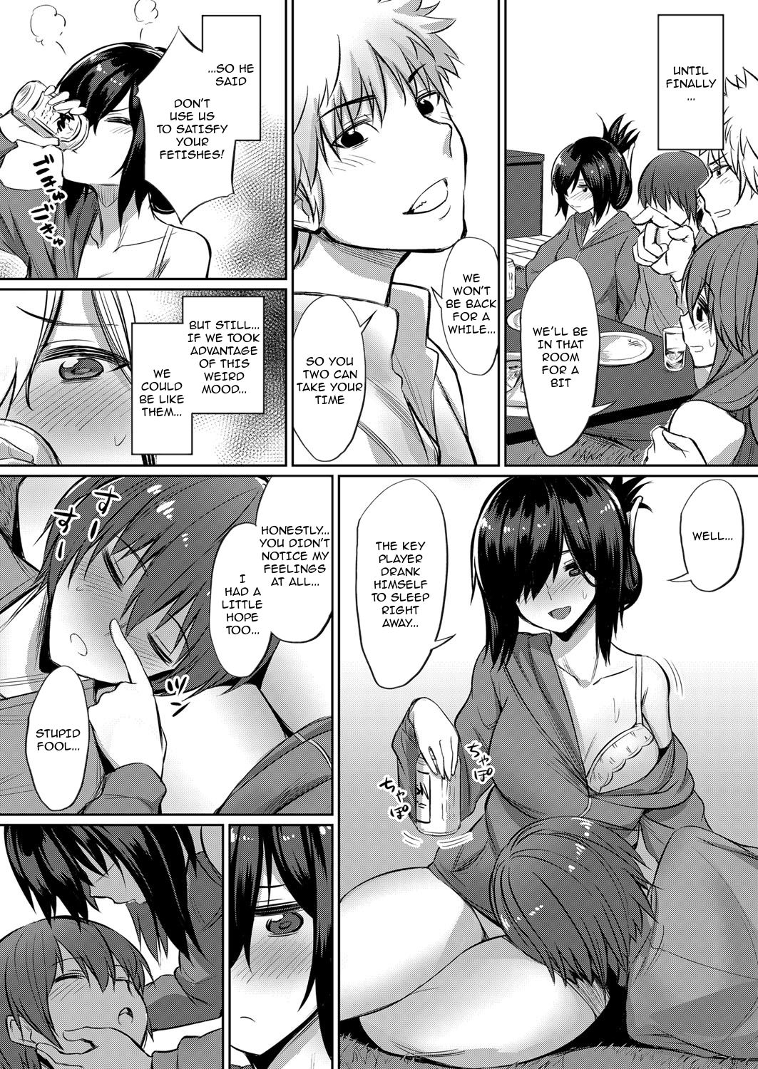 [yasu] Horoyoi 3P Sex Lesson ~Yuujin Couple Koi no Tehodoki~ | Tipsy Threesome Sex Lesson ~Romance Training with a Friendly Couple~ (COMIC Grape Vol. 53) [English] [Decensored] imagen número 3