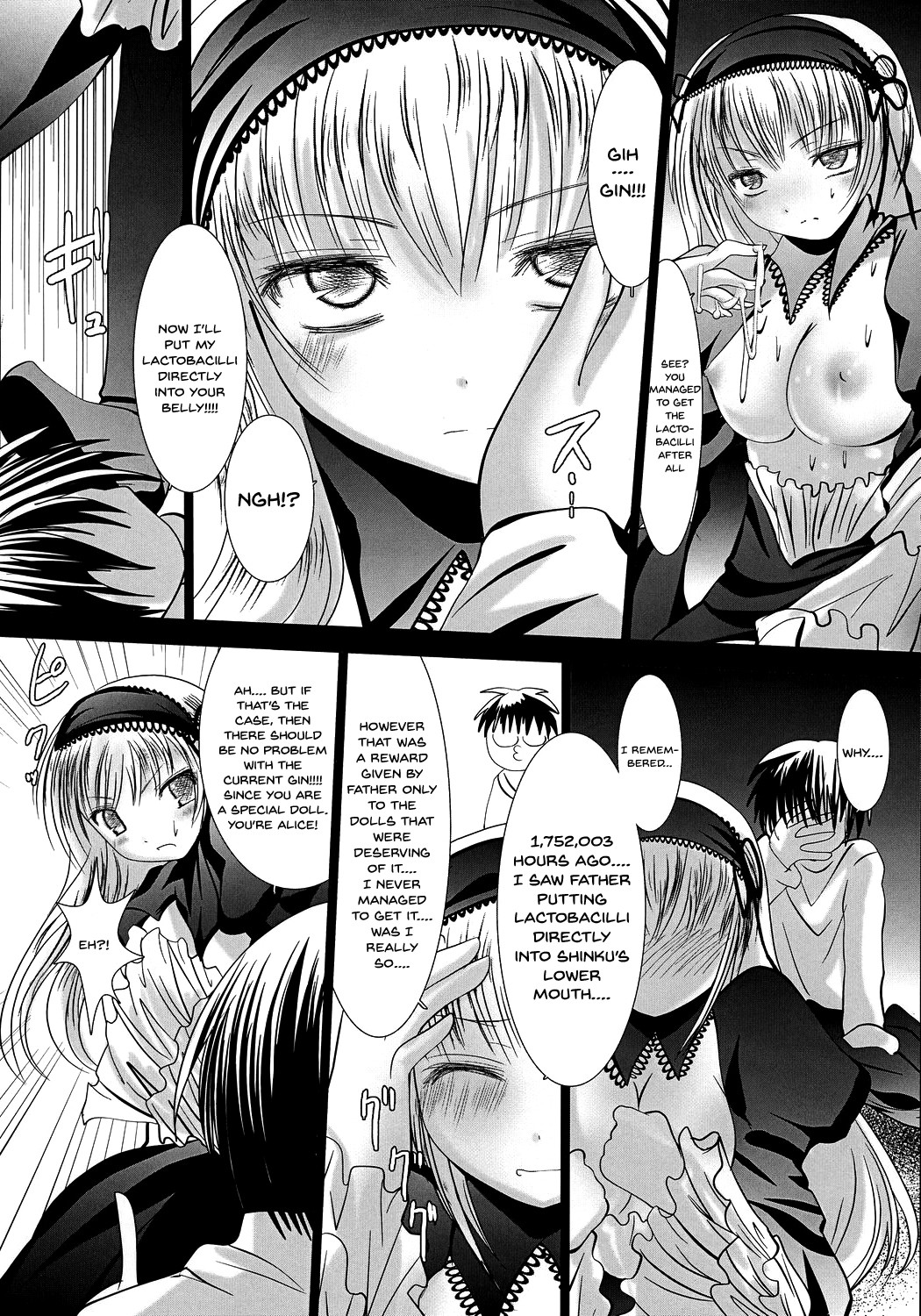 (SUPER16) [Kaitsushin (Namamo Nanase)] Gin-sama Haramase | Get Me Pregnant Gin-sama (Rozen Maiden) [English] {Doujins.com} 이미지 번호 7