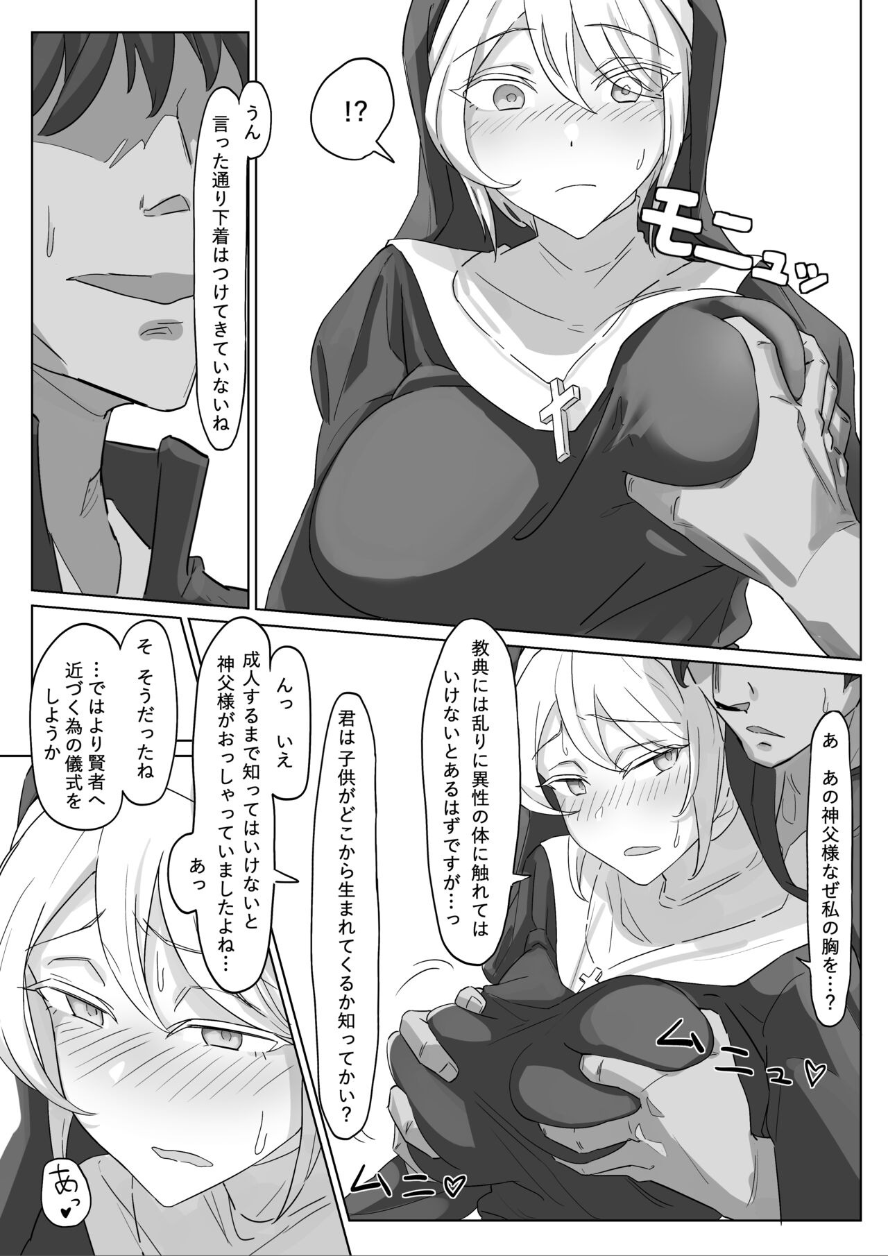 [Funふぁん] 純真巨乳シスターを騙して中だしセックス 图片编号 2