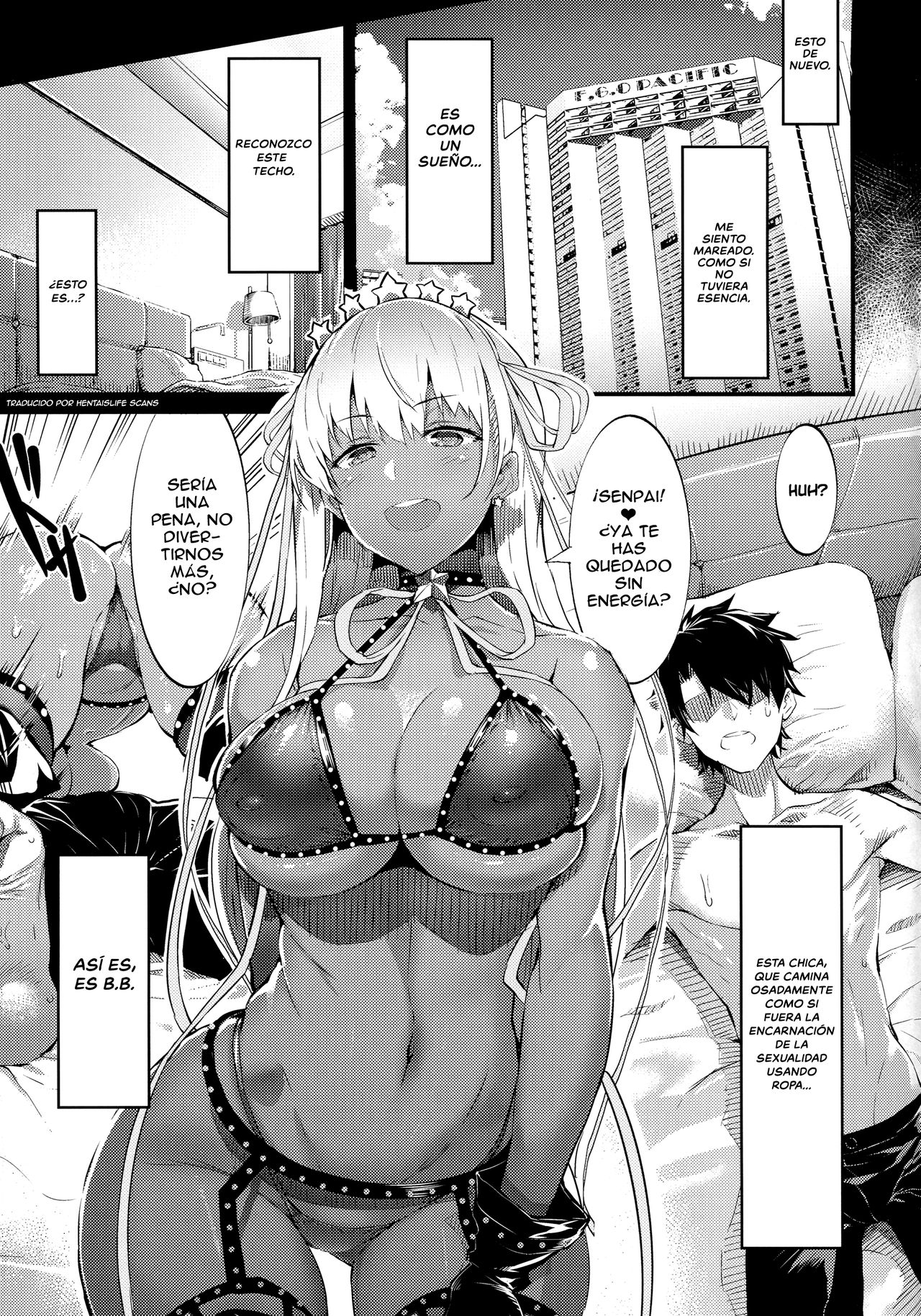 (C96) [Selvage Fisheries (Uo Denim)] Kagirinaku Toumei ni Chikai B.B - Almost Transparent B,B (Fate/Grand Order) [Spanish] [HentaIsLife Scans] numero di immagine  2