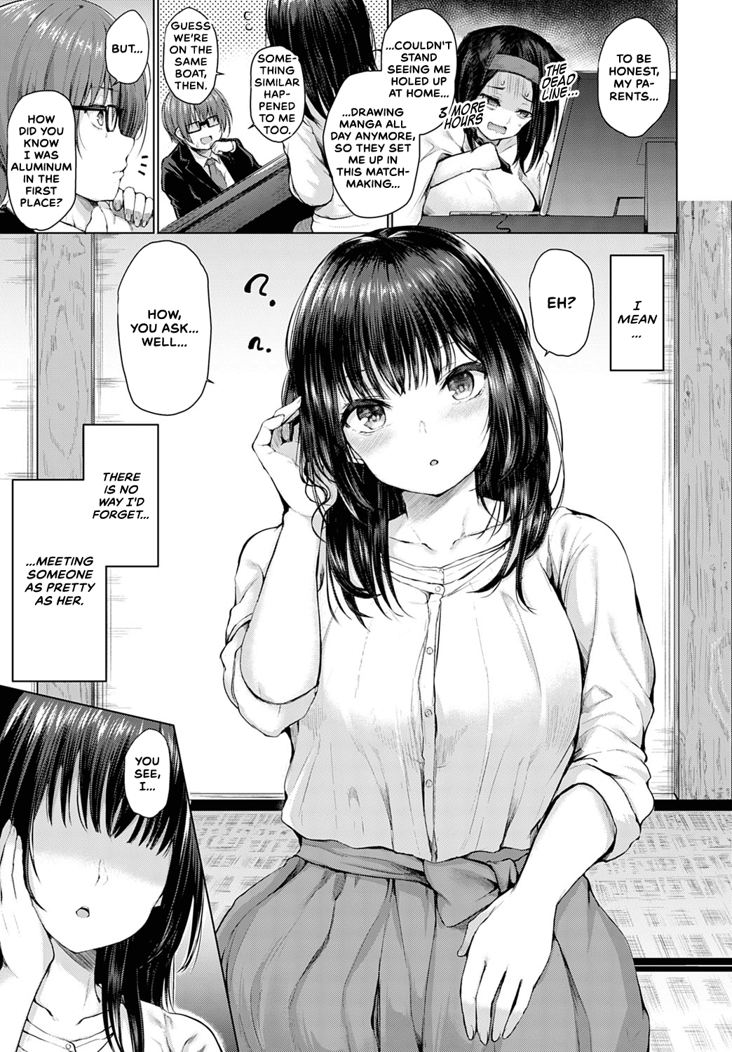 [Hitotsuba] Guuzen Matchmaking | A Chance Matchmaking (COMIC Anthurium 2020-04) [English] [CulturedCommissions] [Digital] Bildnummer 3