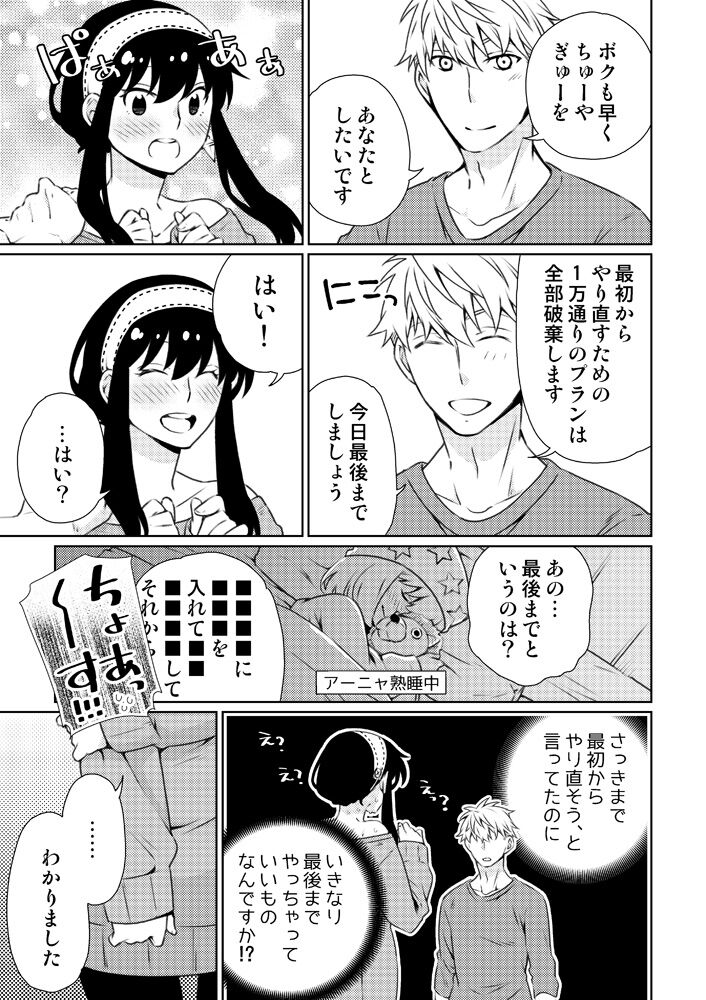 [Ichinichi Sanjou (Kamimiya)] Karisome fūfu no Neya nippō (SPY x FAMILY)sample image number 19