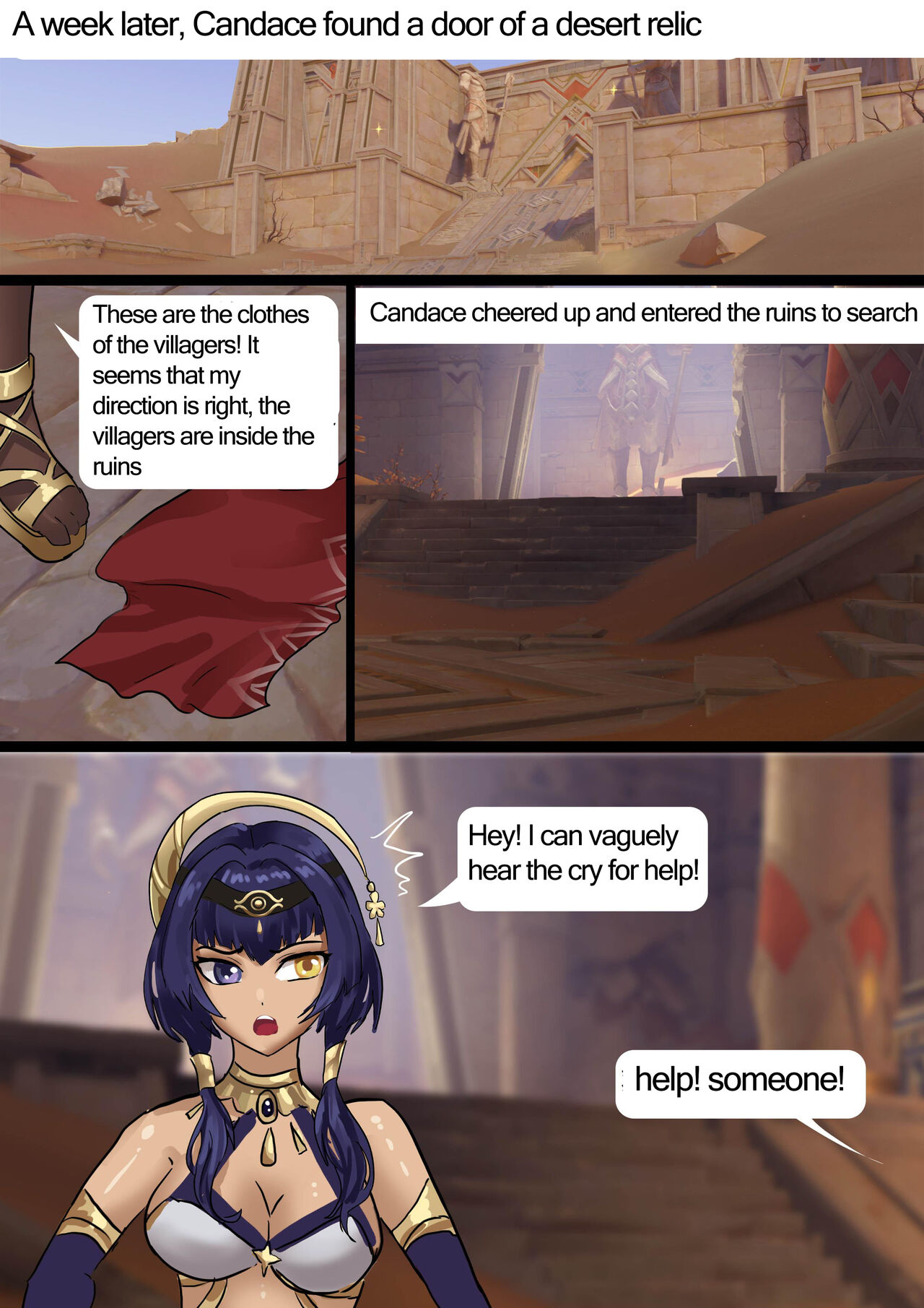 [King] Original_God_Binding_-_Candace_and_Dehya 3eme image