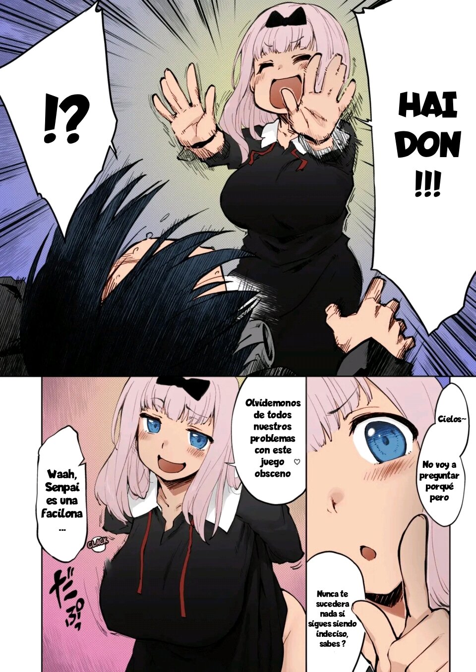 [Sago-Jou (Seura Isago)] Ishigami Yuu wa Iyasaretai (Kaguya-sama wa Kokurasetai) [Spanish] [Colorized] imagen número 3