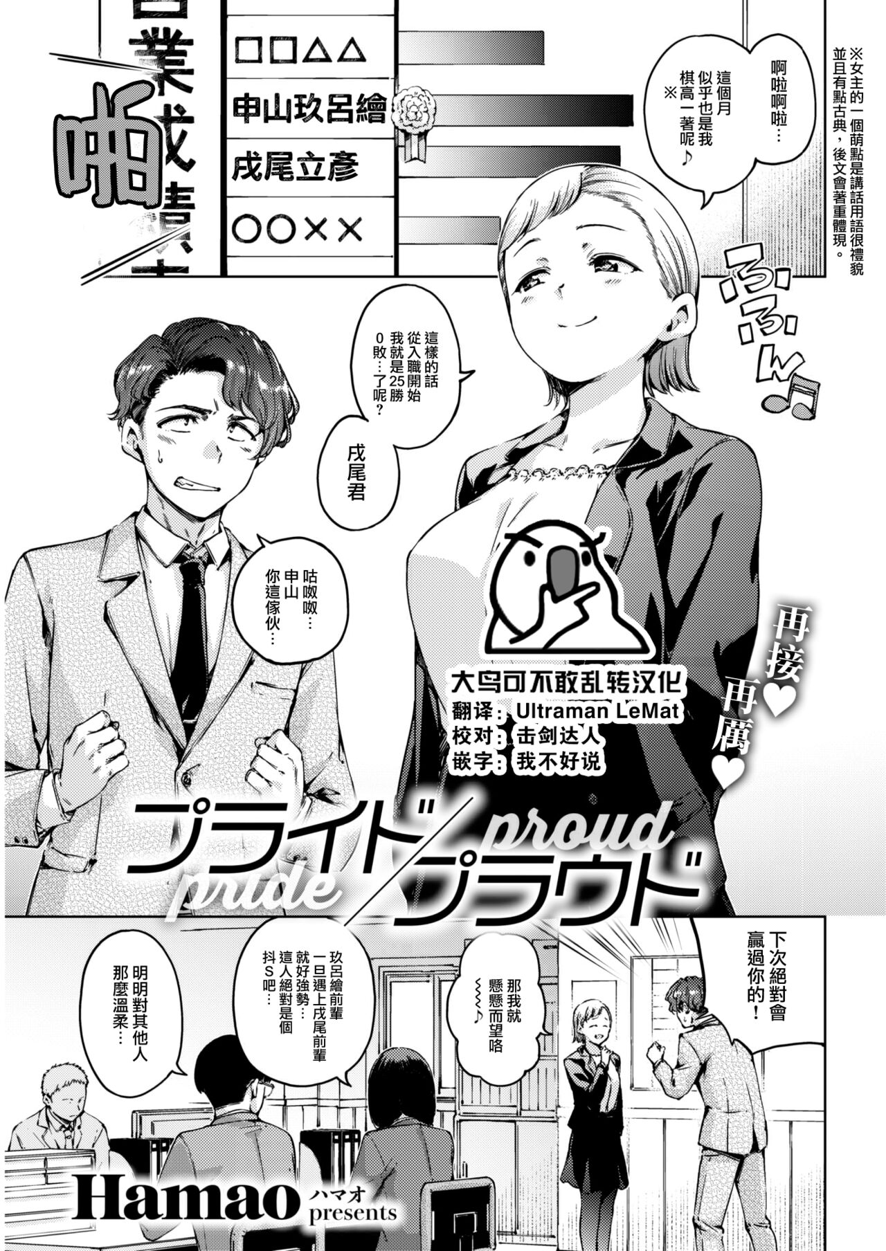[Hamao] Pride Proud (COMIC Kairakuten 2023-03) [Chinese] [大鸟可不敢乱转汉化] [Digital] 이미지 번호 3