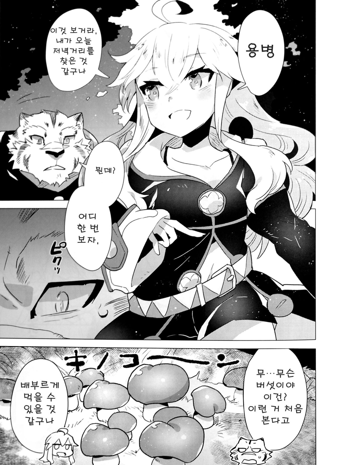 (C92) [STAR PARLOR (Nagareboshi Purin)] Love Magic Mushrooms (Zero kara Hajimeru Mahou no Sho) [Korean] 画像番号 5