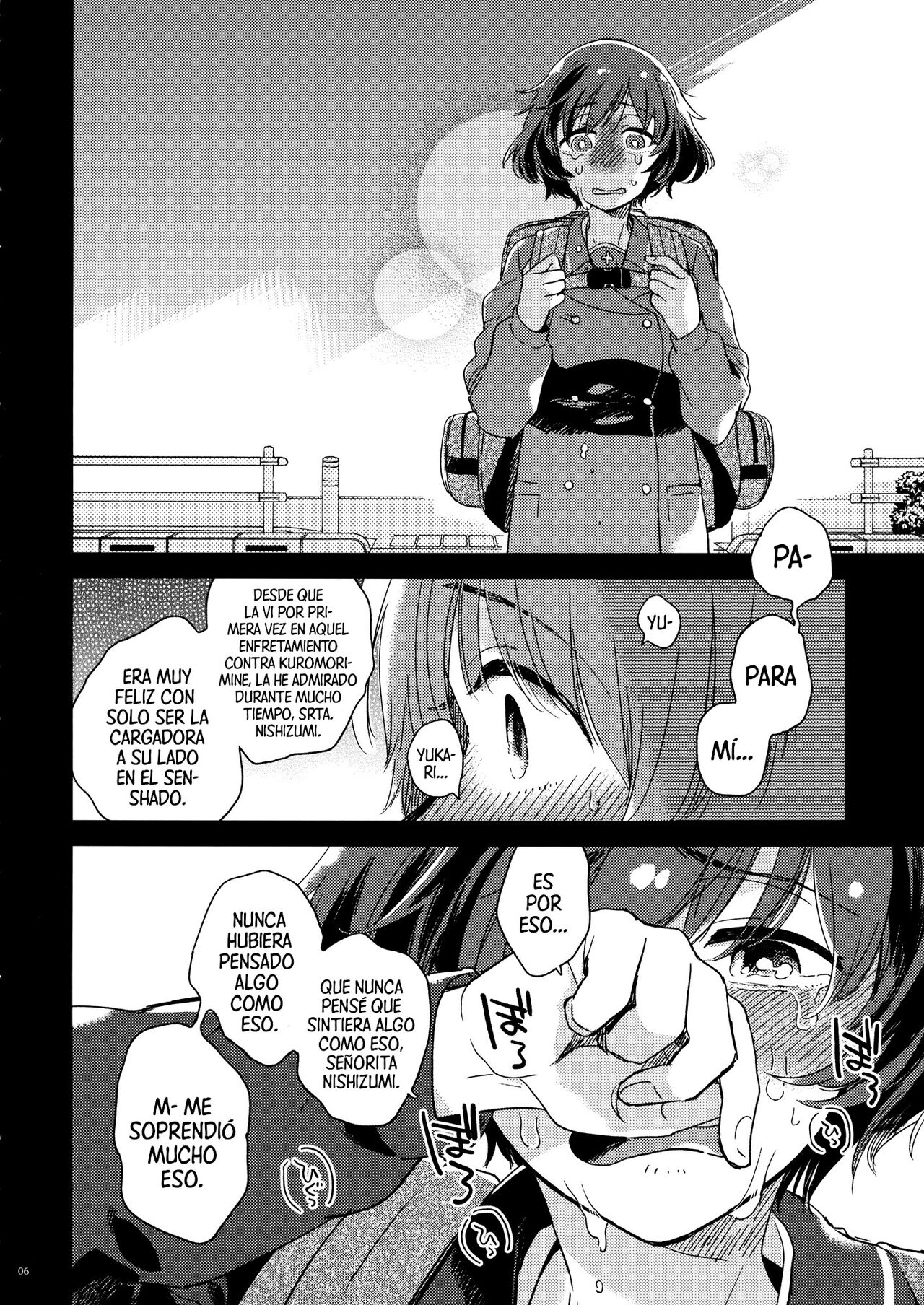 (C93) [Sonotaozey (Yukataro)] Hajimete dakara Yasashiku Shinaide. (Girls und Panzer) [Spanish] [Mr. Nugget] image number 5