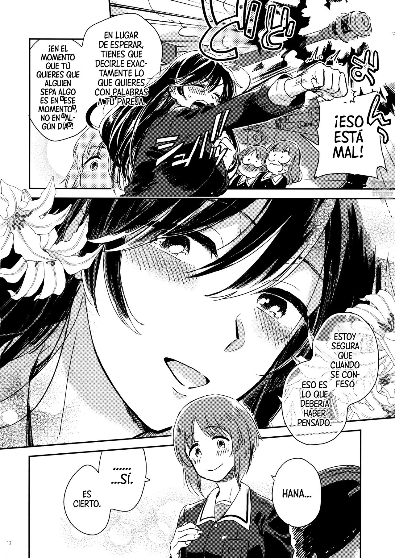 (C93) [Sonotaozey (Yukataro)] Hajimete dakara Yasashiku Shinaide. (Girls und Panzer) [Spanish] [Mr. Nugget] image number 11