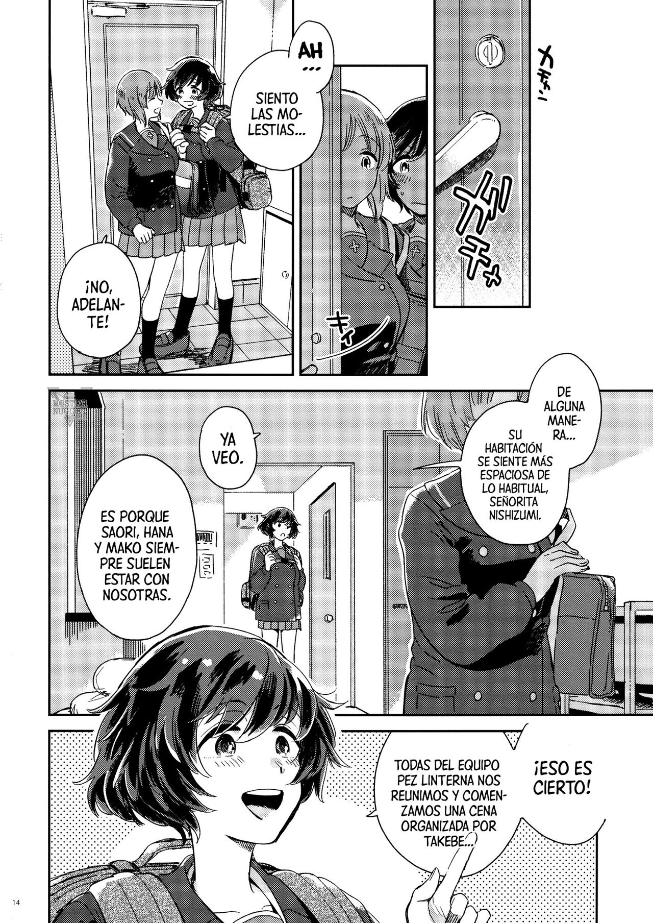 (C93) [Sonotaozey (Yukataro)] Hajimete dakara Yasashiku Shinaide. (Girls und Panzer) [Spanish] [Mr. Nugget] image number 13