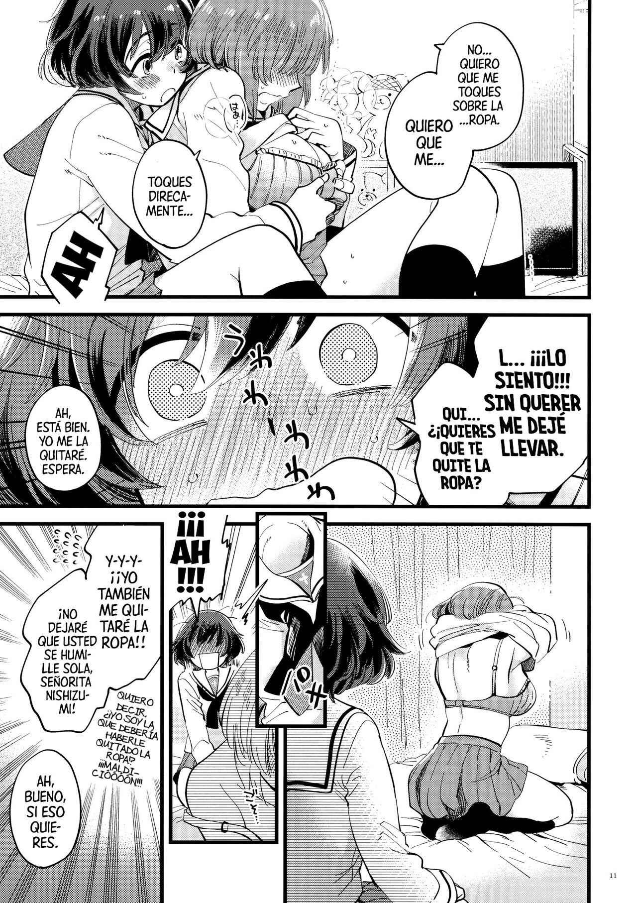 (C94) [Sonotaozey (Yukataro)] Yasashiku, Sawatte, Oku made Furete. (Girls und Panzer)  [Spanish] [Mr. Nugget] 画像番号 10