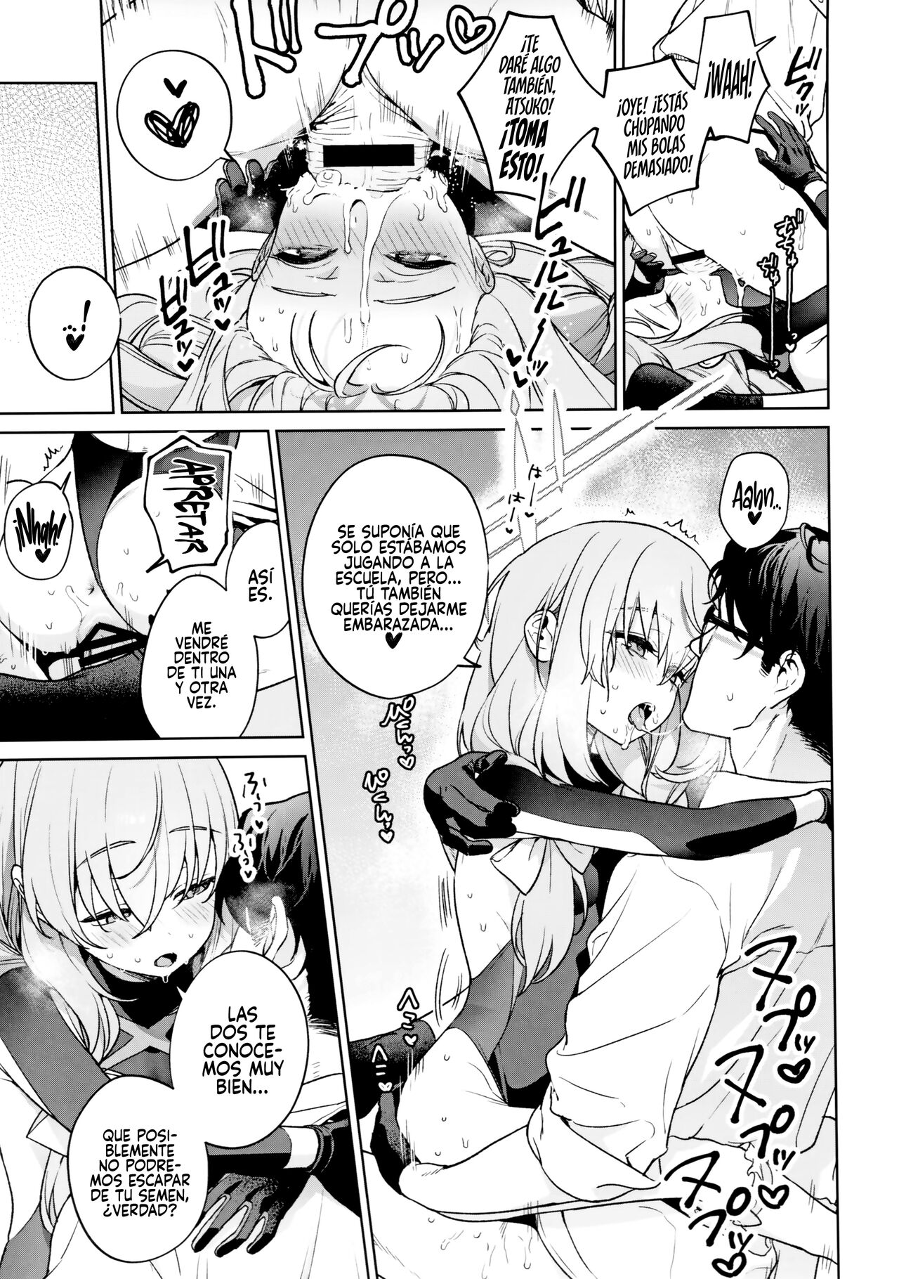 (C101) [Ozitan Yasan (Mameojitan)] Saori to Atsuko ni Obenkyou Oshieru Hon (Blue Archive) [Spanish] [Rakuen Translations] 28eme image