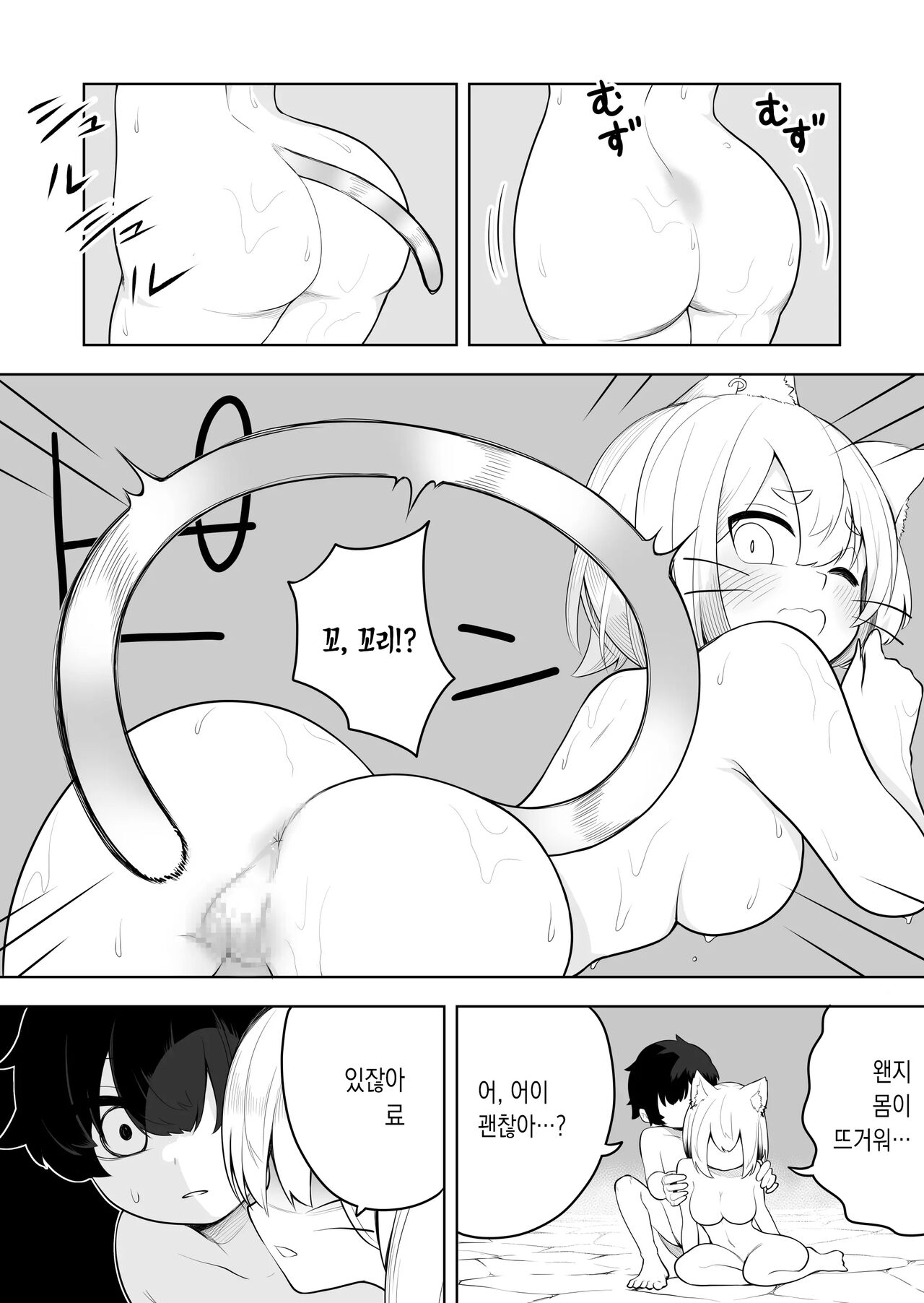 [Amuai Okashi Seisakusho (Ahoge Kinoko)] Nekodake no Kai [Korean] {역식채널} 이미지 번호 12
