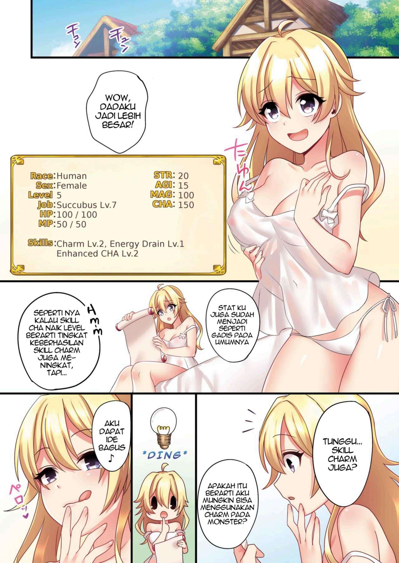 [TSF no F (meito)] Succubus ♀ ni Kyousei Tenshoku Saserareta Ore ♂ [Indonesian] [Digital] 이미지 번호 21