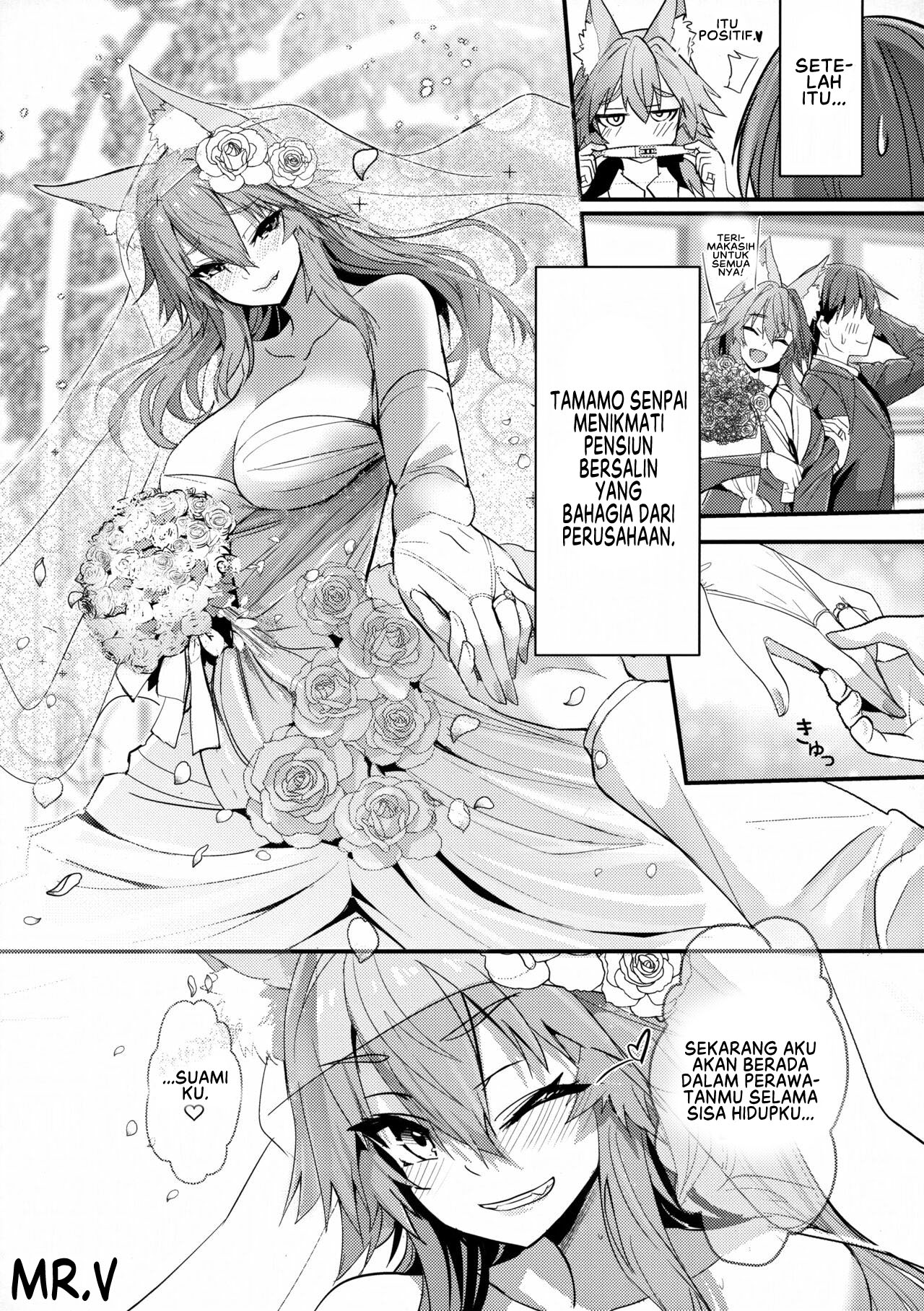 (C101) [Yamitsuki Honpo (Wise Speak)] Senpai OL Tamamo-san (Fate/EXTRA CCC) [Indonesian] Bildnummer 32