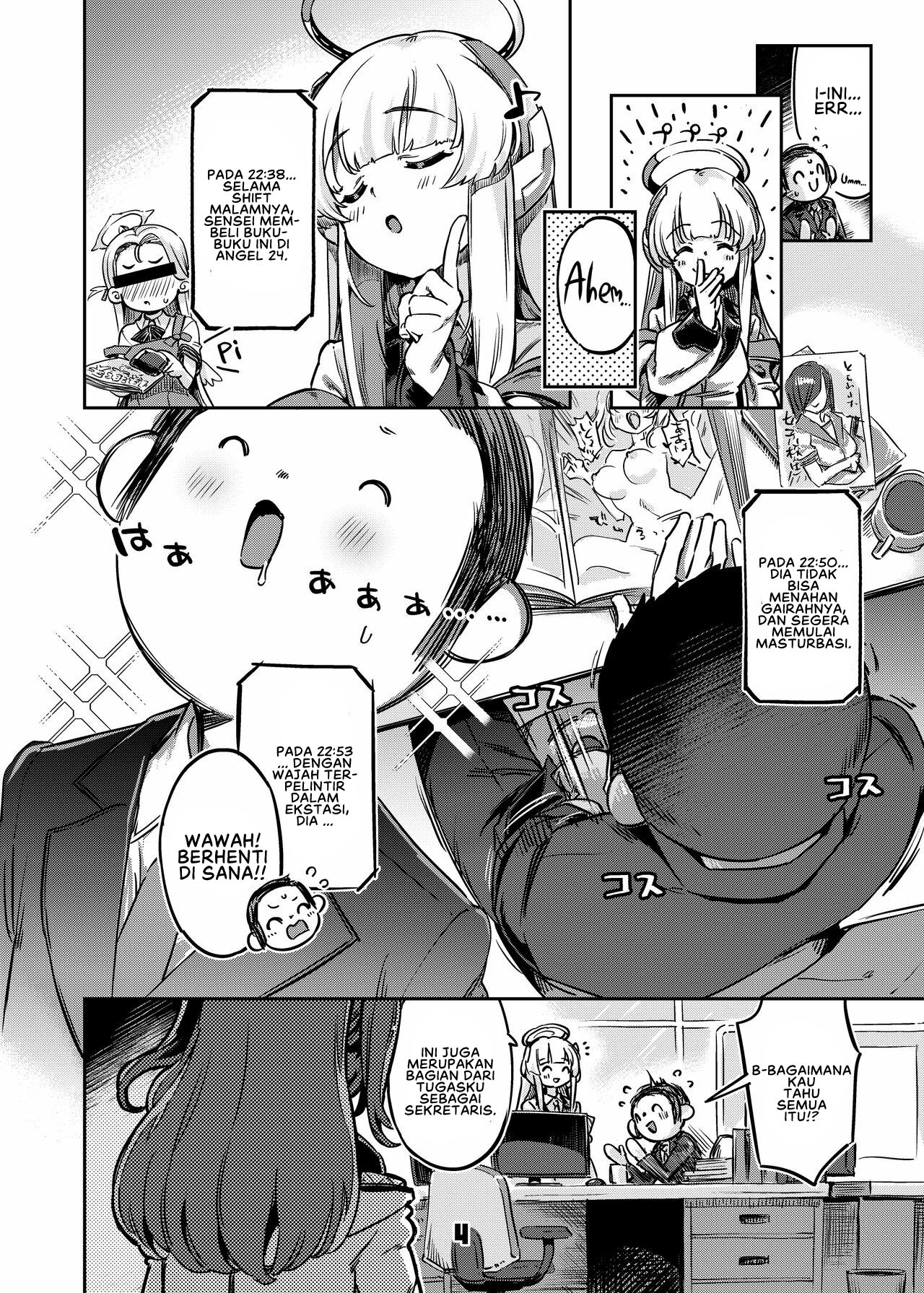 [Zombie to Yukaina Nakamatachi (Super Zombie)] Sensei! Sakiccyo dake de Iin desu ka? (Blue Archive) [Digital] [Indonesian] numero di immagine  4
