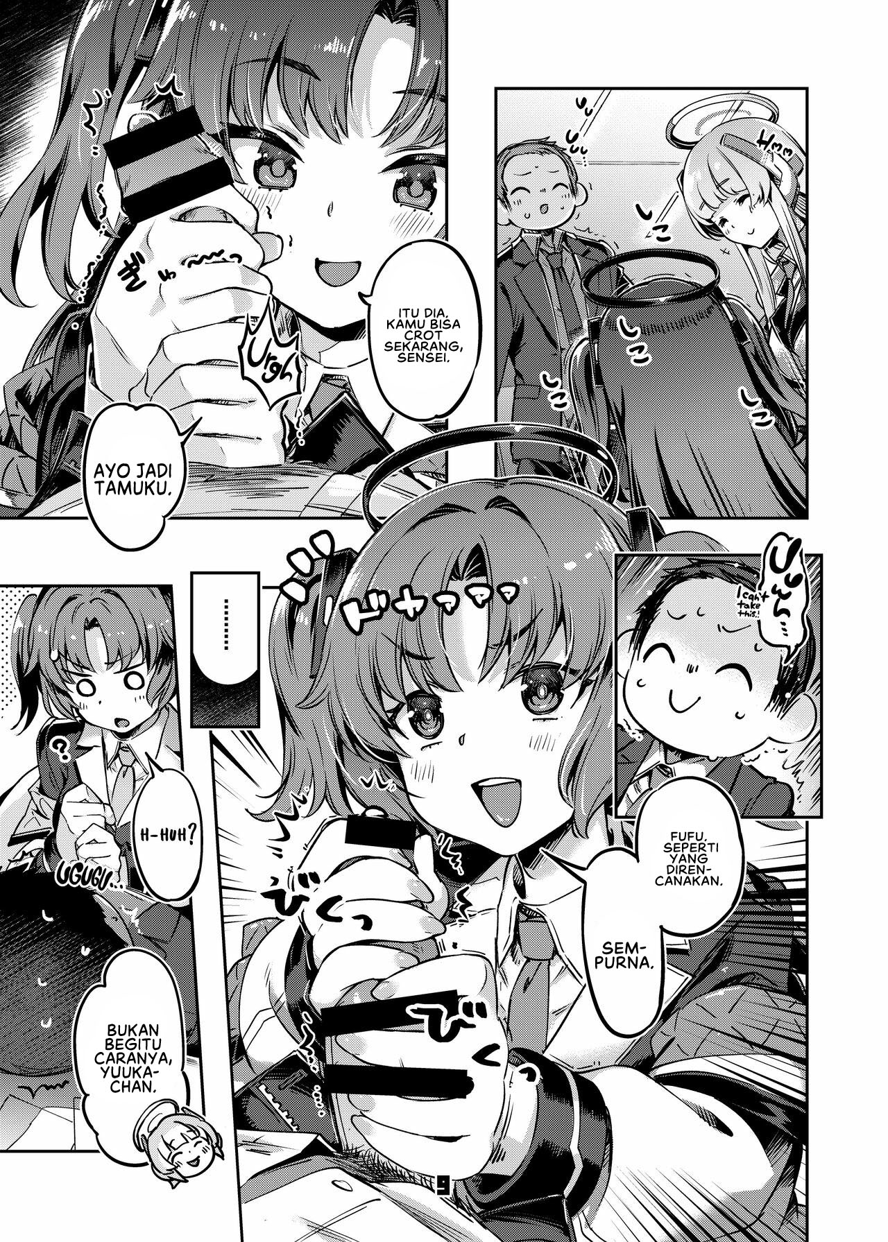 [Zombie to Yukaina Nakamatachi (Super Zombie)] Sensei! Sakiccyo dake de Iin desu ka? (Blue Archive) [Digital] [Indonesian] numero di immagine  9