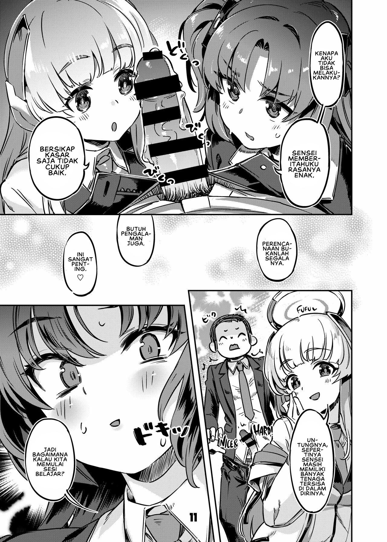 [Zombie to Yukaina Nakamatachi (Super Zombie)] Sensei! Sakiccyo dake de Iin desu ka? (Blue Archive) [Digital] [Indonesian] numero di immagine  11