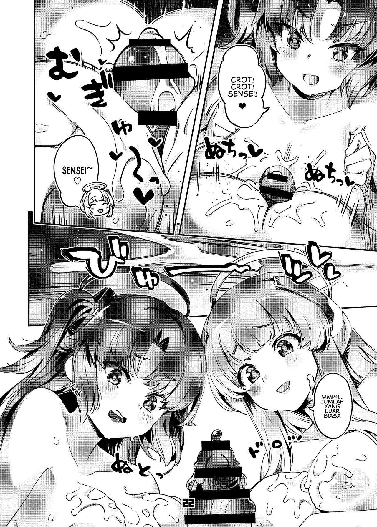 [Zombie to Yukaina Nakamatachi (Super Zombie)] Sensei! Sakiccyo dake de Iin desu ka? (Blue Archive) [Digital] [Indonesian] numero di immagine  22