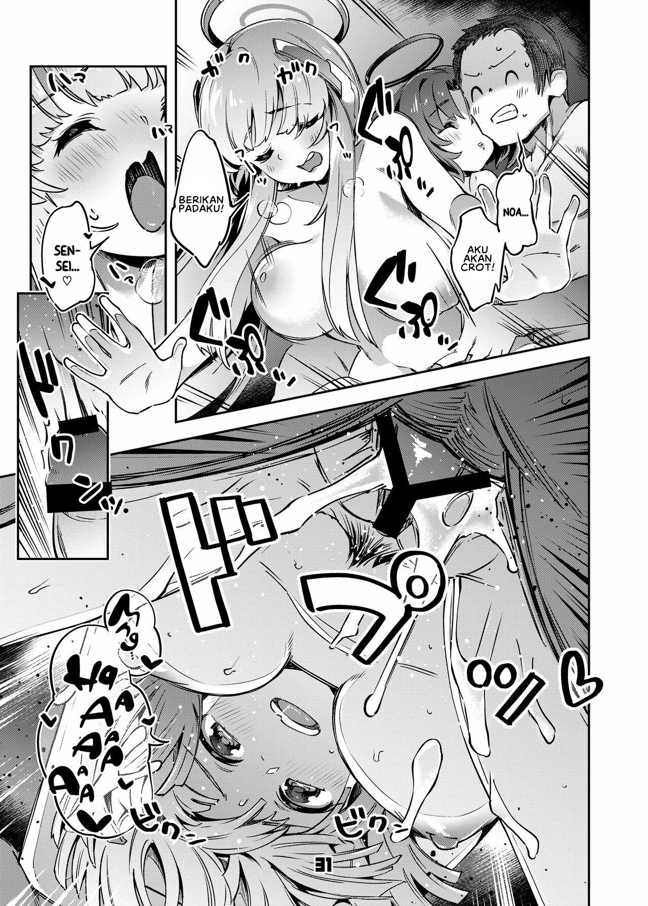 [Zombie to Yukaina Nakamatachi (Super Zombie)] Sensei! Sakiccyo dake de Iin desu ka? (Blue Archive) [Digital] [Indonesian] numero di immagine  31