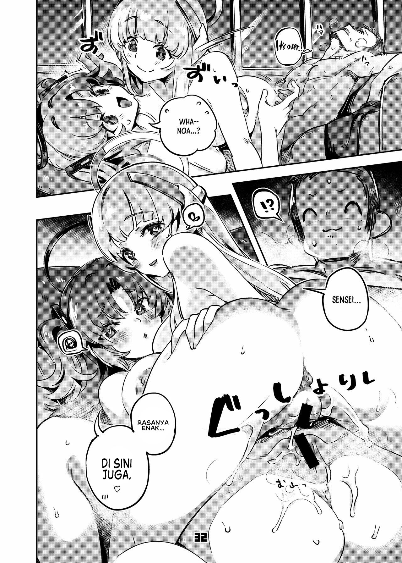 [Zombie to Yukaina Nakamatachi (Super Zombie)] Sensei! Sakiccyo dake de Iin desu ka? (Blue Archive) [Digital] [Indonesian] numero di immagine  32