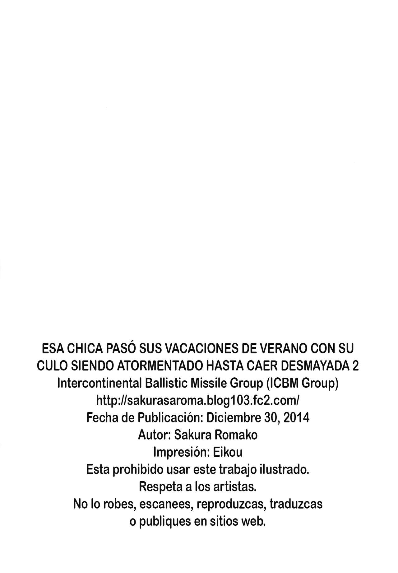 (C87) [Tairikukan Dandoudan Dan (Sakura Romako)] Anoko ga Natsuyasumi ni Ryokou saki de Oshiri no Ana o Kizetsu suru hodo Naburare Tsuzukeru Manga 2 [Spanish] [elmoedela8] numero di immagine  25