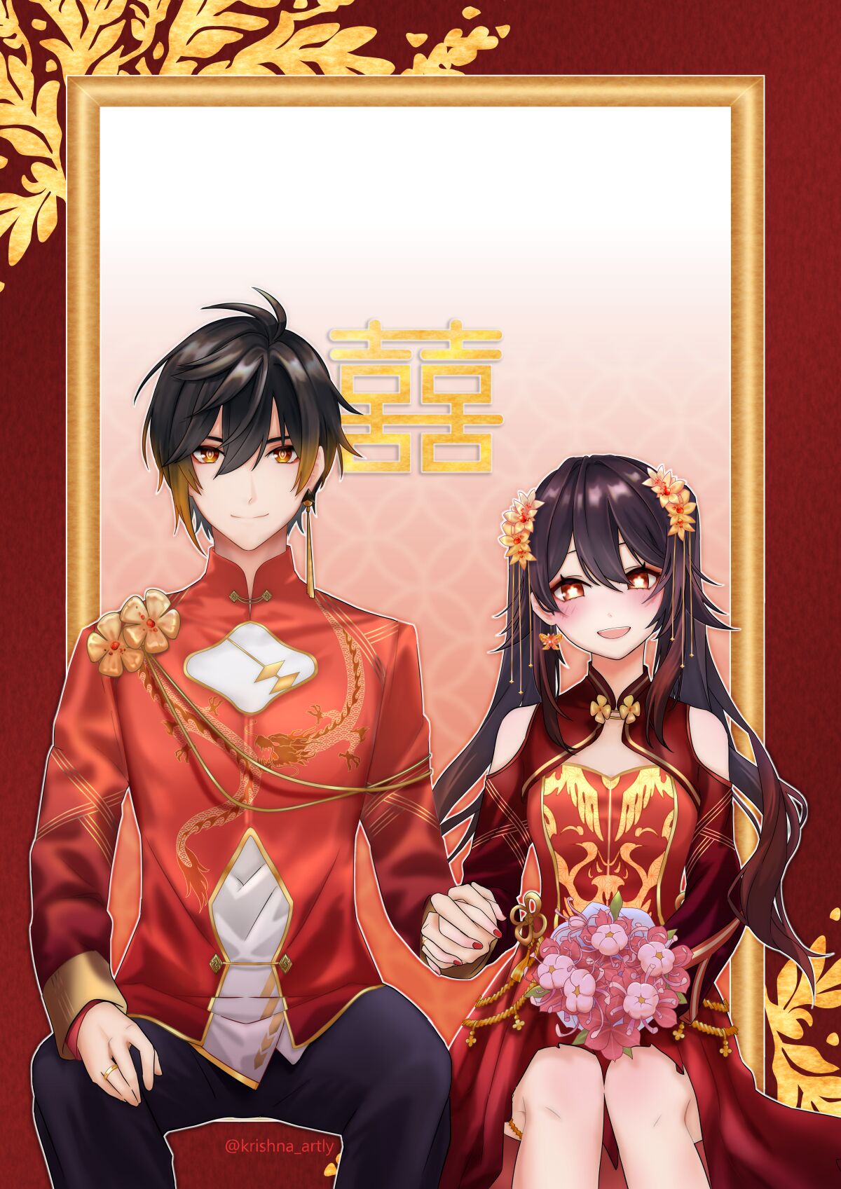 Rainbow After Heavy Rain, Dreams of Colorful Wings - Zhongli x Hu Tao before wedding / marriage story (Genshin Impact) [English] [ZTN translation] 이미지 번호 8