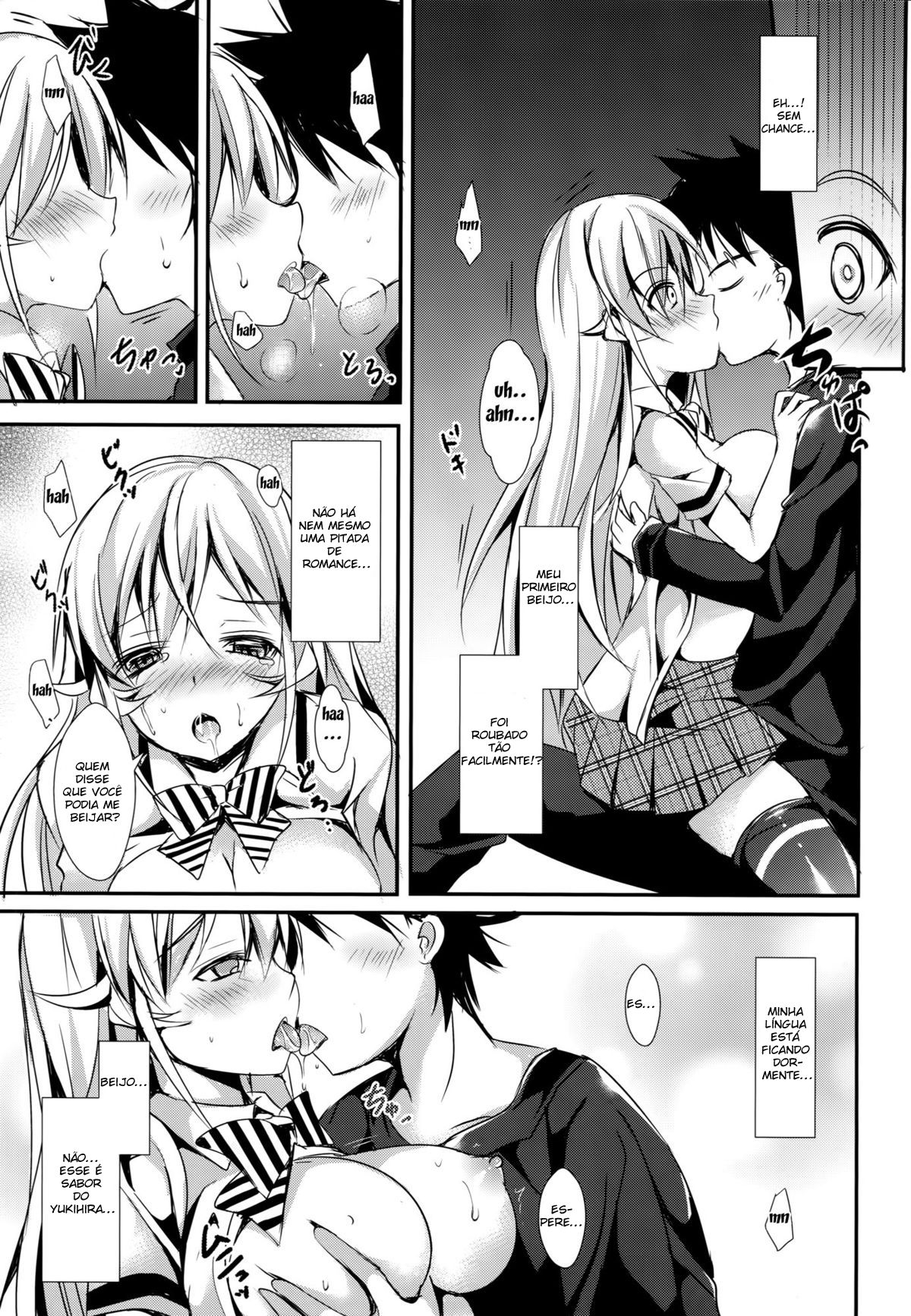 (C88) [Apple Effect (MurasakiO)] Erina to Shoujo Manga (Shokugeki no Soma) [Portuguese-BR] numero di immagine  10