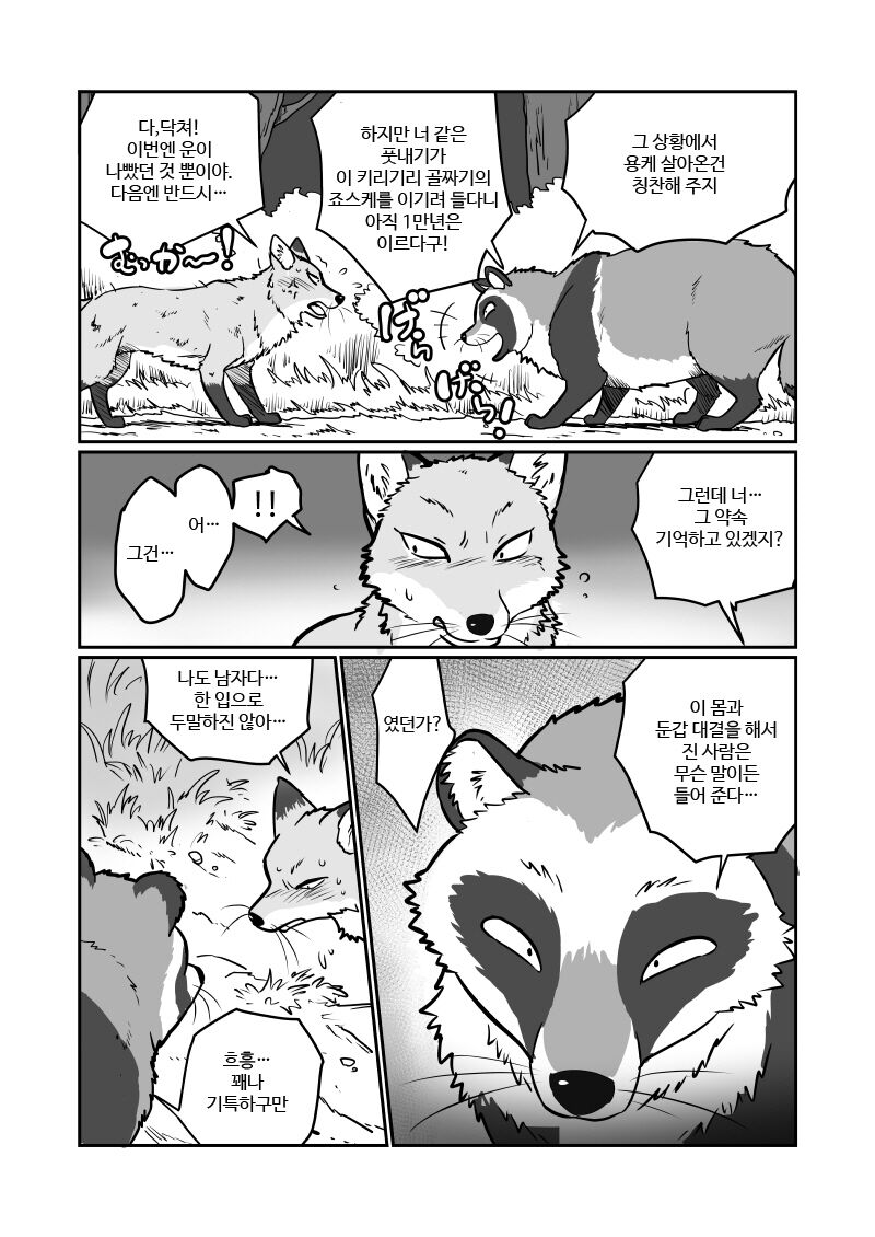 (Kansai! Kemoket 4) [Maririn] Tanuki x Kitsune | 젊은 여우와 문란한 너구리 [Korean] [Digital] 3eme image