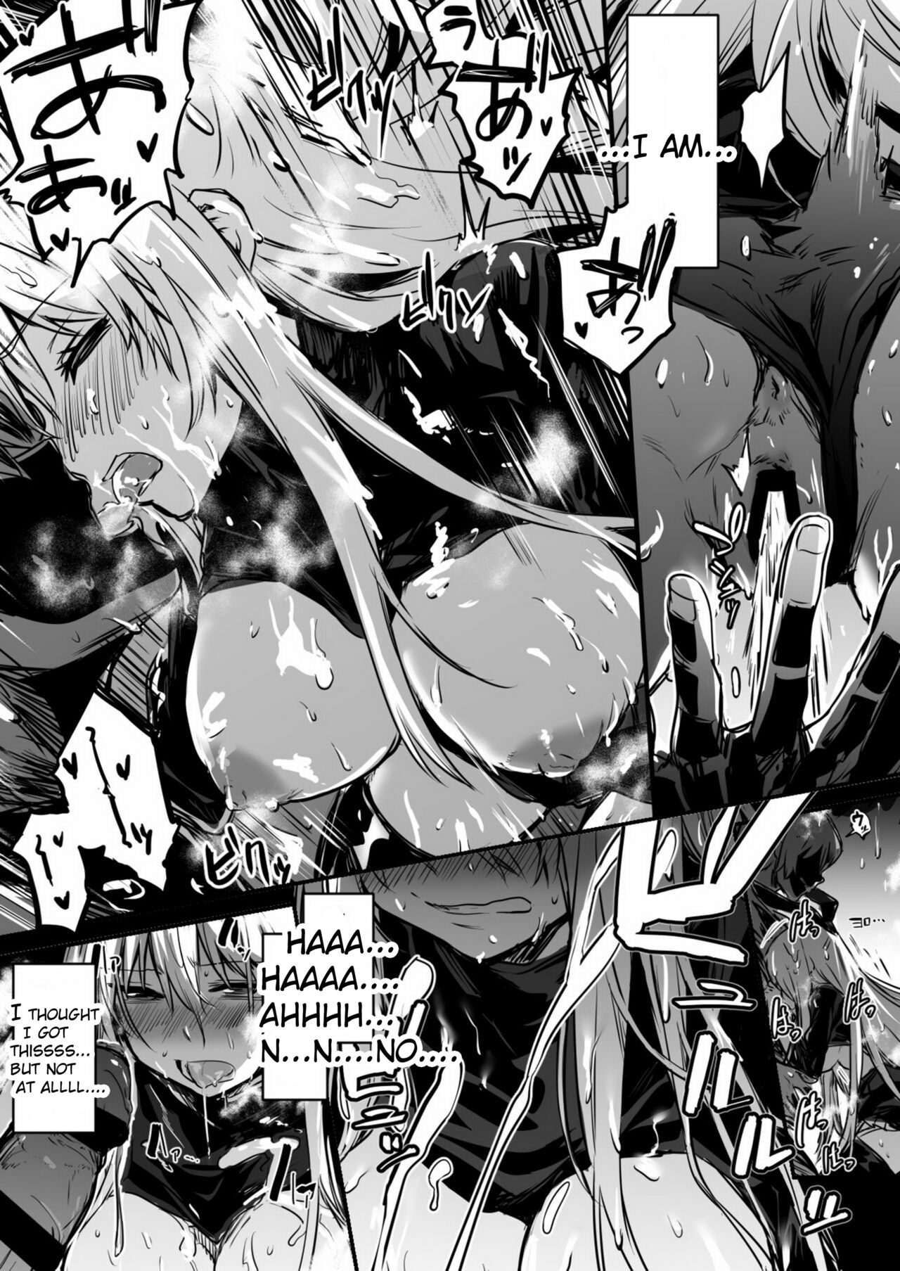 [Lefthand] Adventure-chan who got in heat while rescue a man on request in the dark pit mucus swamp[English][CT] image number 5